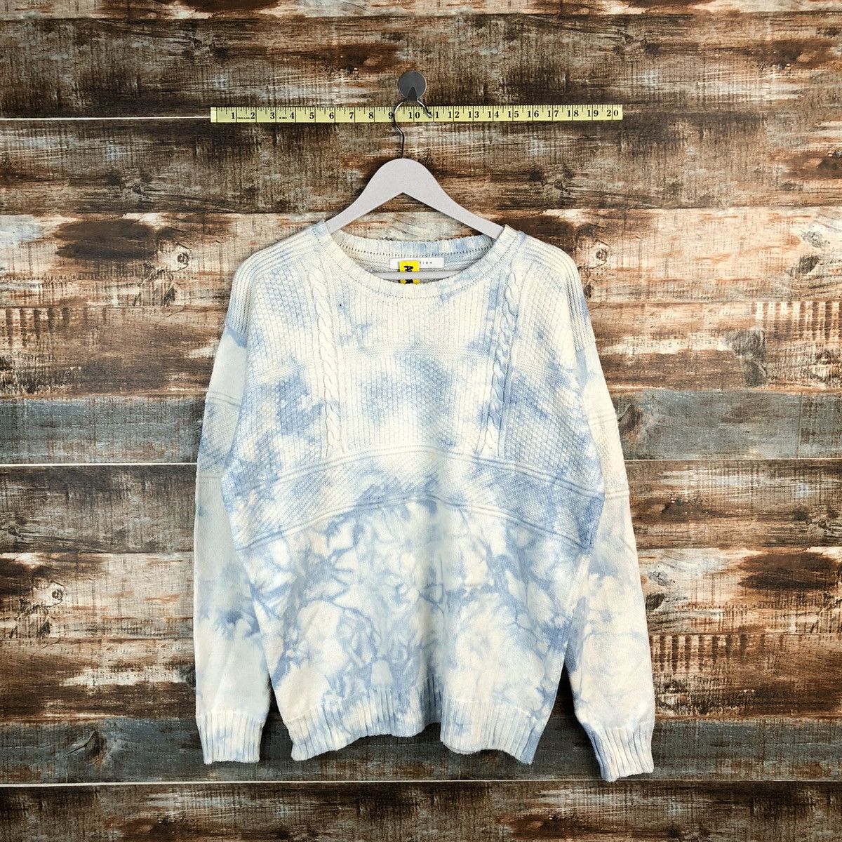 Japanese Brand Estnation Blue Tye Dye faded sweatshirt Knitwear #A1268 Size US M / EU 48-50 / 2 - 1 Thumbnail