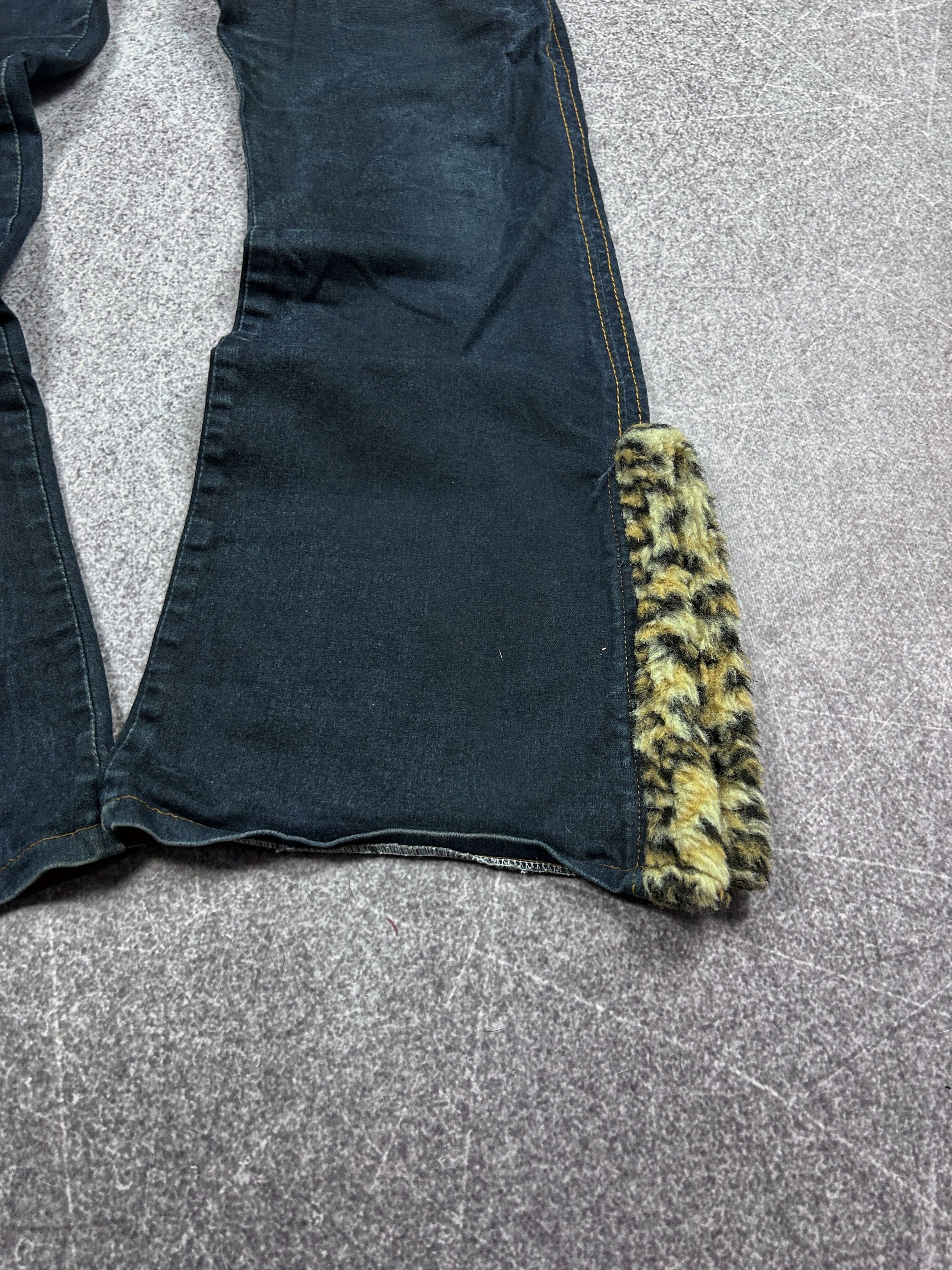 Vintage 💥HYSTERIC GLAMOUR IF SIX WAS NINE STYLE FLARED FUR JEANS Size US 32 / EU 48 - 4 Thumbnail