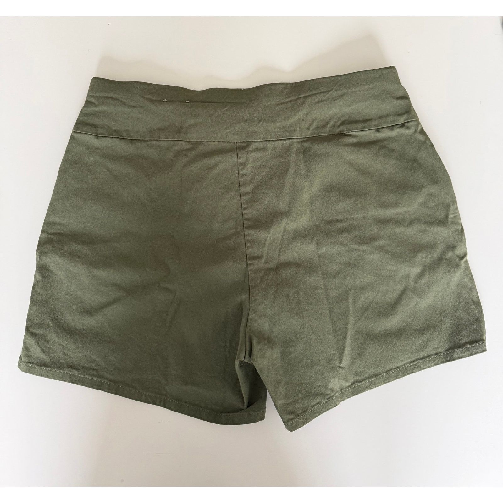 I.N.C I.N.C. Olive Green High Waist Shorts Women Utility 8 - B003 Size 30" / US 8 / IT 44 - 3 Thumbnail