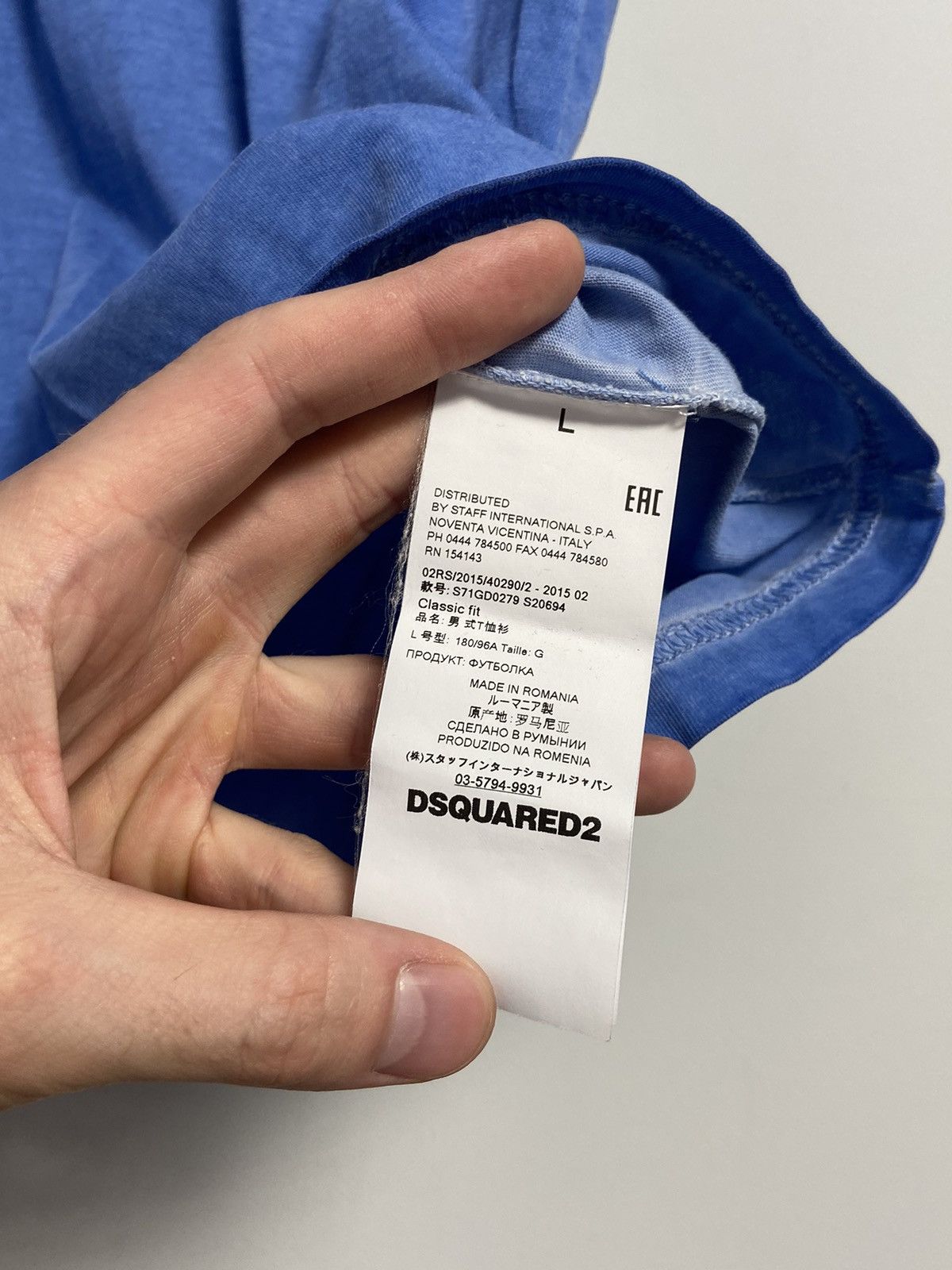 Dsquared2 Dsquared2 Caten bro Print T-shirt In Blue Size US L / EU 52-54 / 3 - 6 Thumbnail