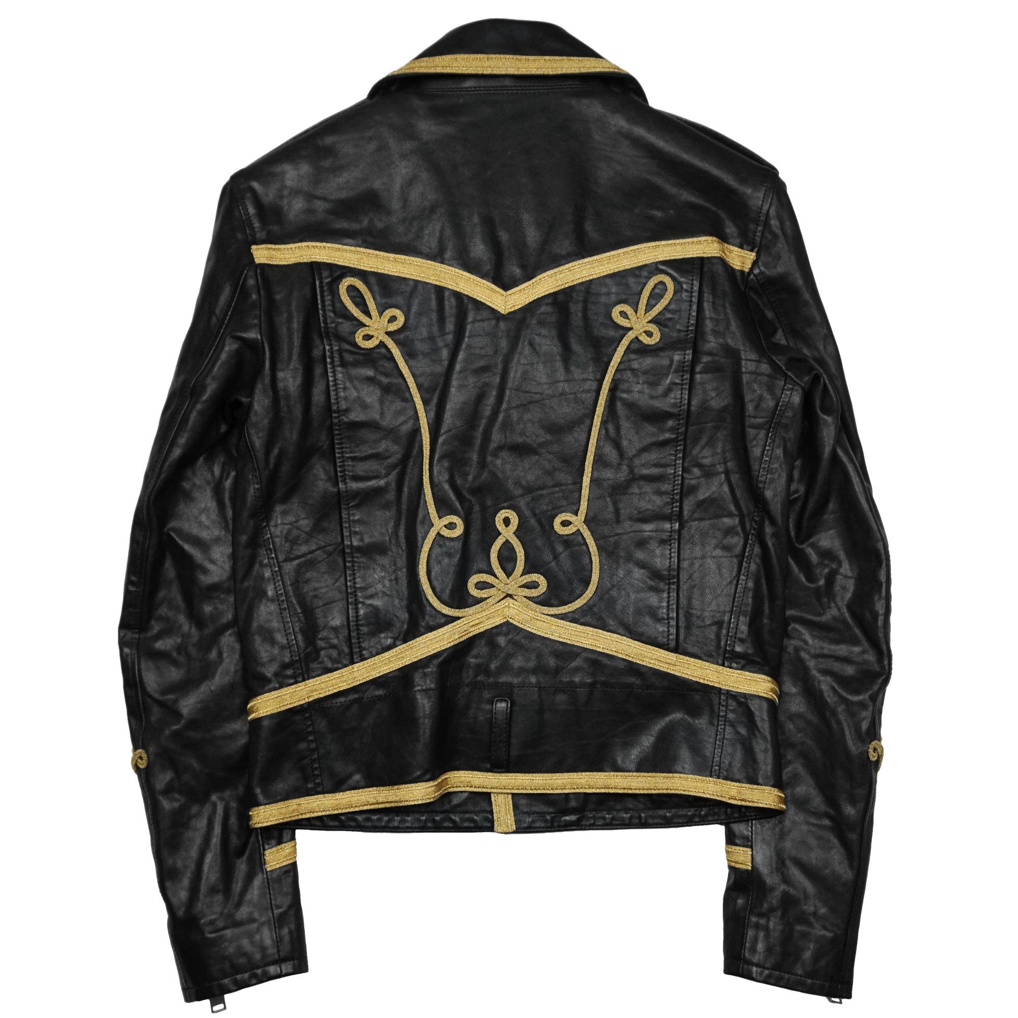 Saint Laurent Paris Saint Laurent Paris SS15 "Psych Rock" Officer Leather Jacket Size XS / US 0-2 / IT 36-38 - 4 Thumbnail