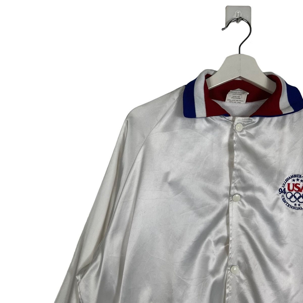USA Olympics 🔥 VINTAGE USA OLYMPIC ATLANTA SATIN BOMBER JACKET Size US XL / EU 56 / 4 - 7 Thumbnail