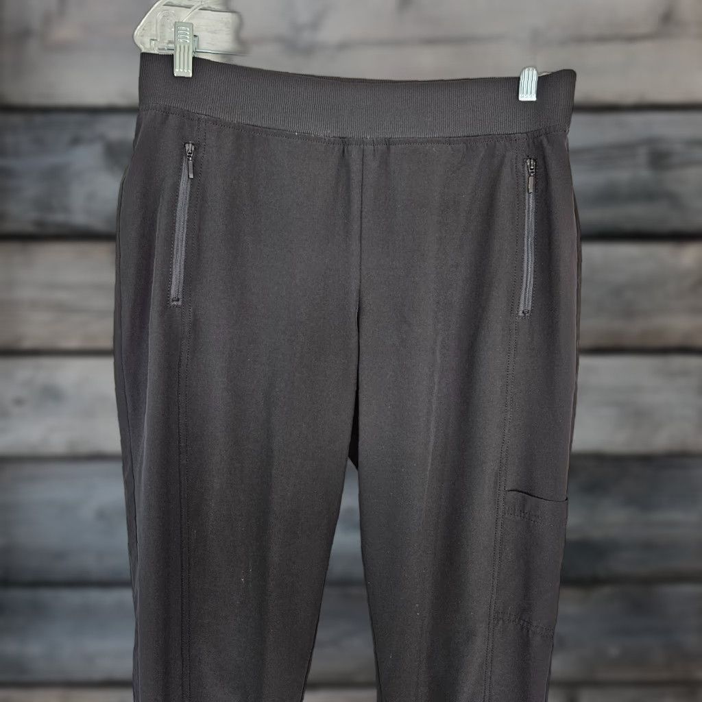 Vintage Chicos Zenergy Womens Cropped Pants Sz Medium Black Pull On Zip Pockets Size 32" / US 10 / IT 46 - 1 Thumbnail