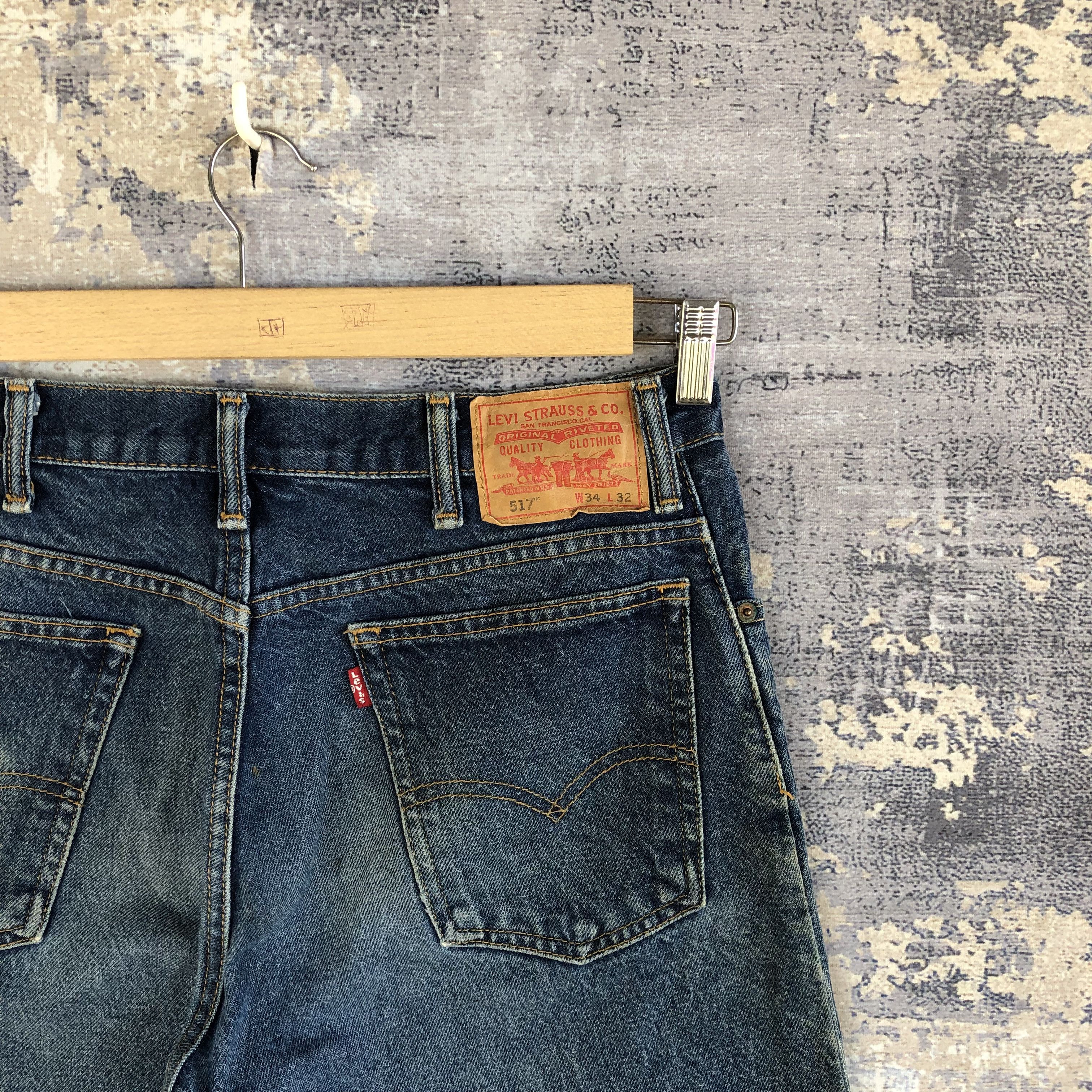 If Six Was Nine Vintage Levis 517 Distressed Jeans Levis Flare Bootcut Denim Size US 32 / EU 48 - 5 Thumbnail