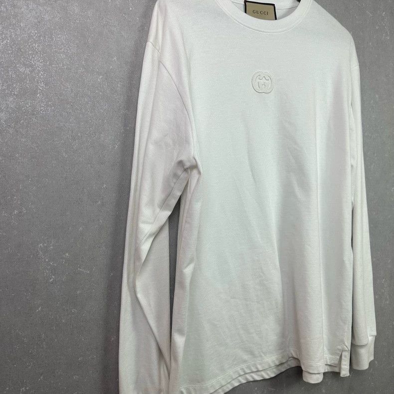 Gucci Gucci SS24 solid color Logo embroidery round-neck long-slee Size US M / EU 48-50 / 2 - 4 Thumbnail