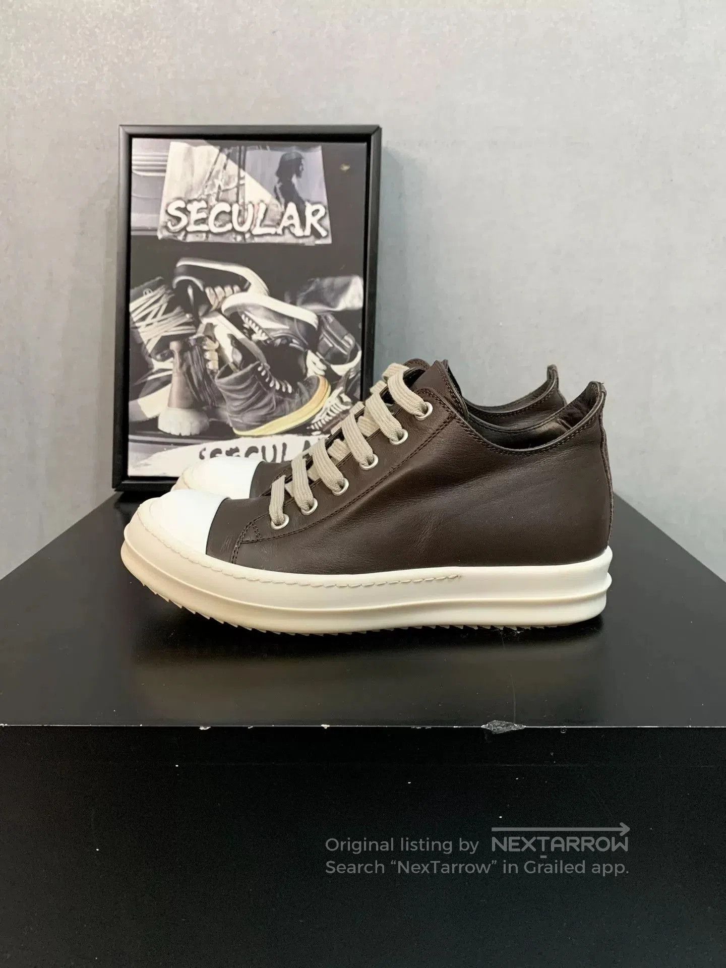 Rick Owens Rick Owens Leather Low. Size US 4 / IT 34 - 3 Thumbnail
