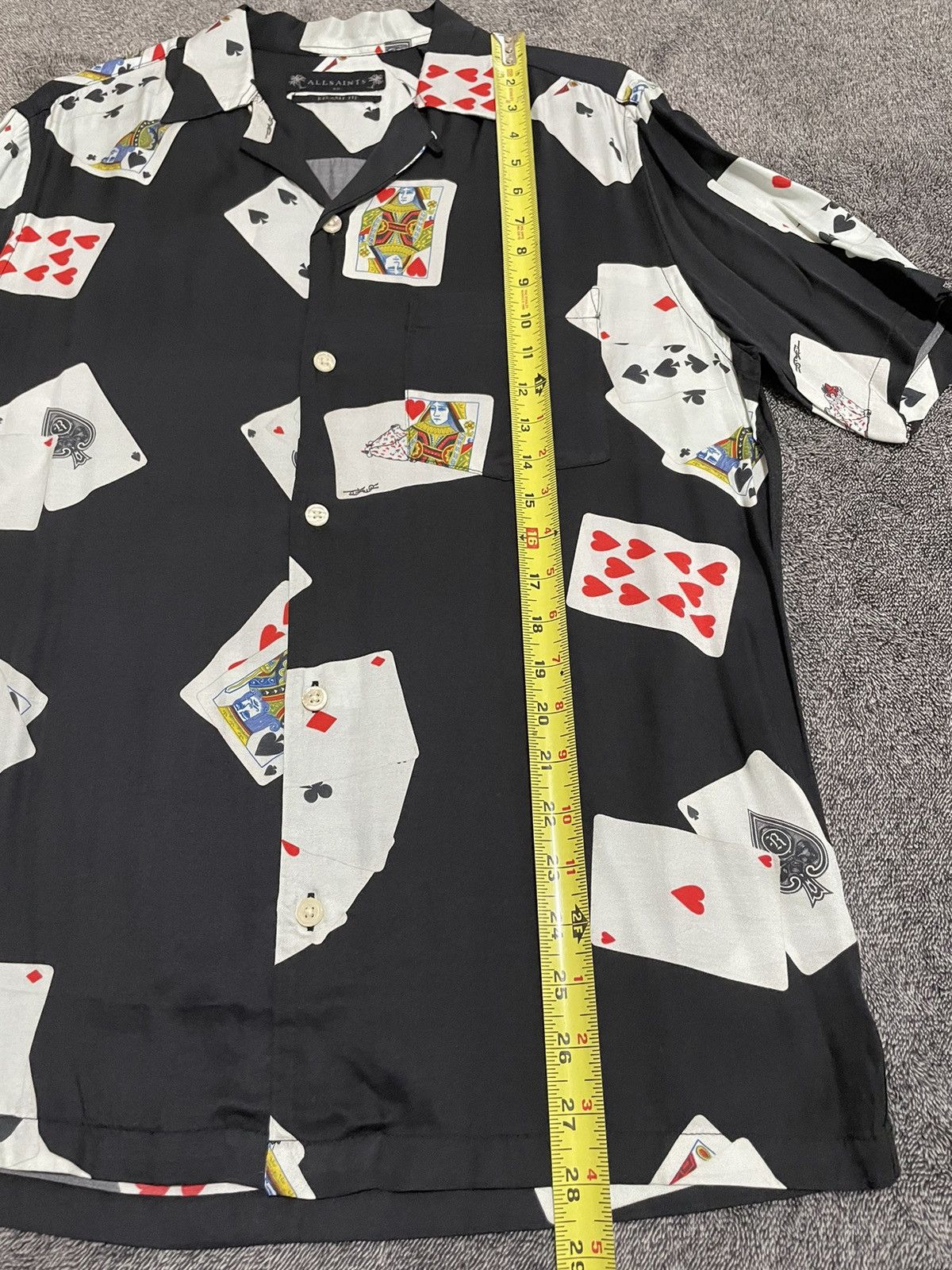 Allsaints ALLSAINTS Holdem SS Shirt Camp Collar Playing Cards Size XS Size US XS / EU 42 / 0 - 9 Thumbnail