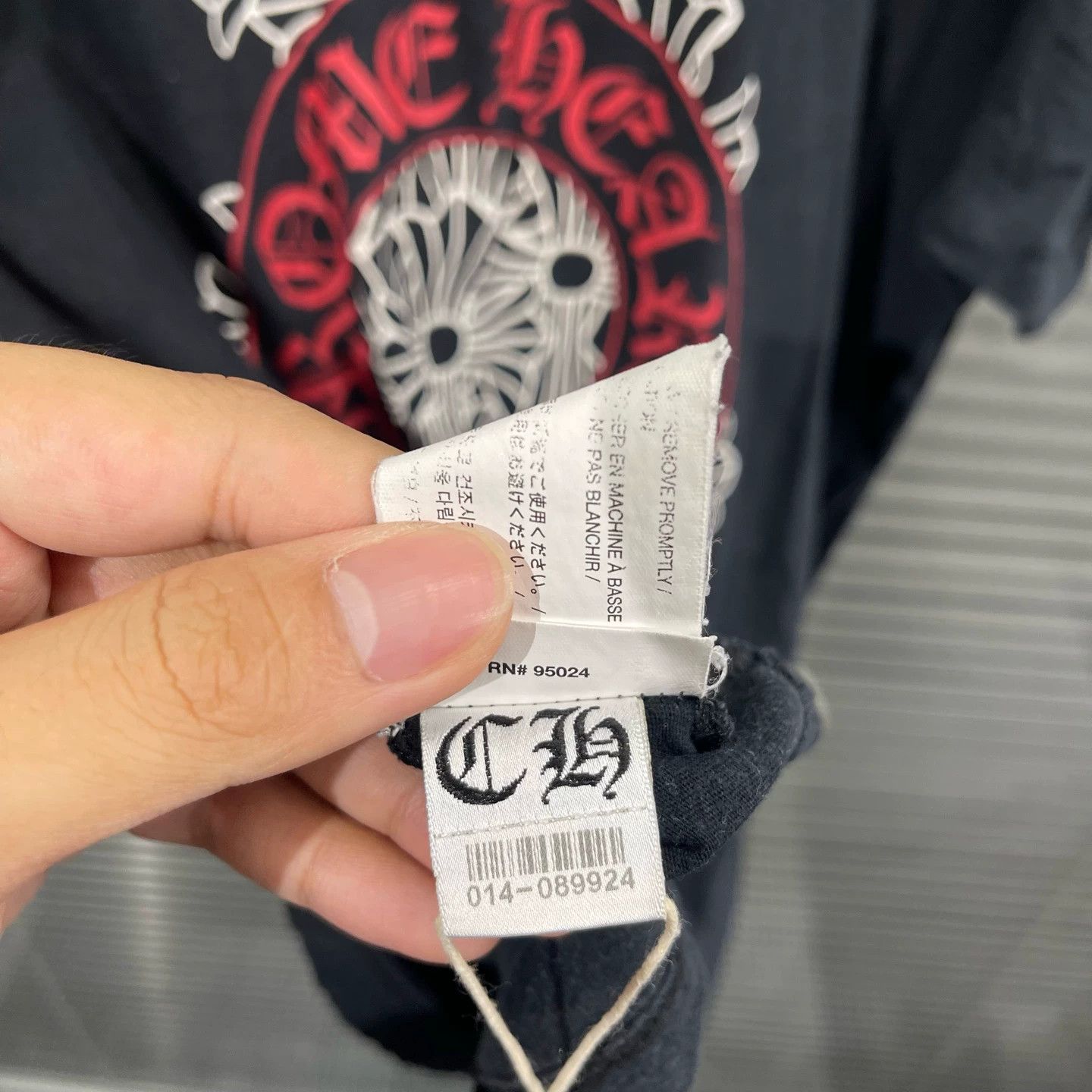 Chrome Hearts Chrome Hearts Black Phantom Red Cross Short Sleeve Tee Size US L / EU 52-54 / 3 - 8 Thumbnail
