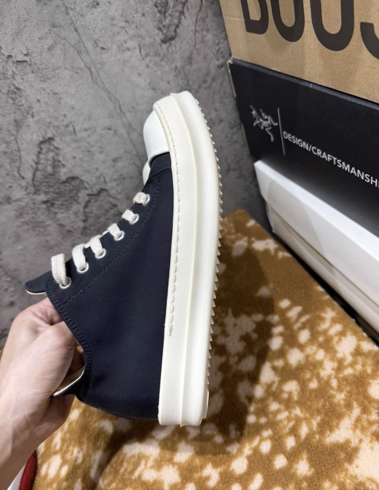 Rick Owens Rick Owens DRKSHDW Low Top Ramones K37 Size US 6 / IT 36 - 8 Thumbnail