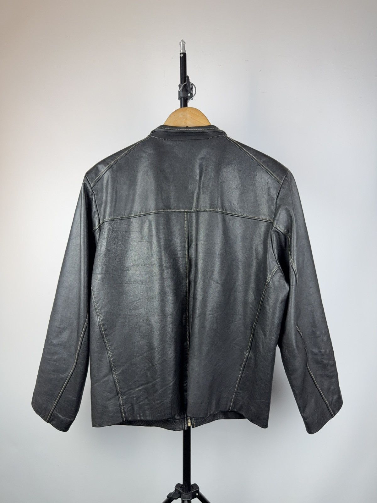 Vintage Vintage 90s Retro Luciano Biker Rock Punk Leather Jacket Size US L / EU 52-54 / 3 - 10 Thumbnail
