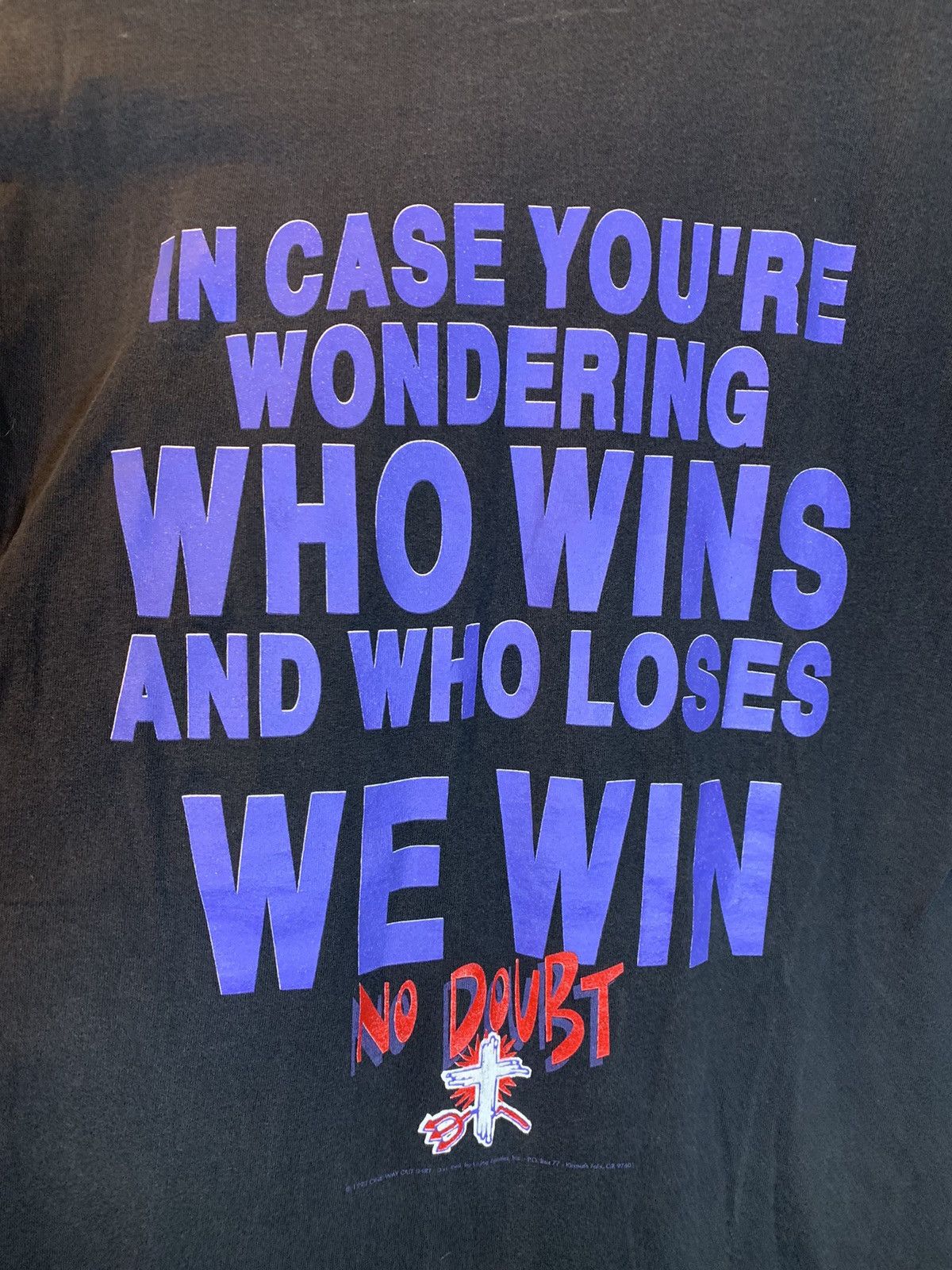 Vintage *RARE* Vintage 1992 Living Epistles No Doubt Jesus T-Shirt L Size US L / EU 52-54 / 3 - 3 Thumbnail