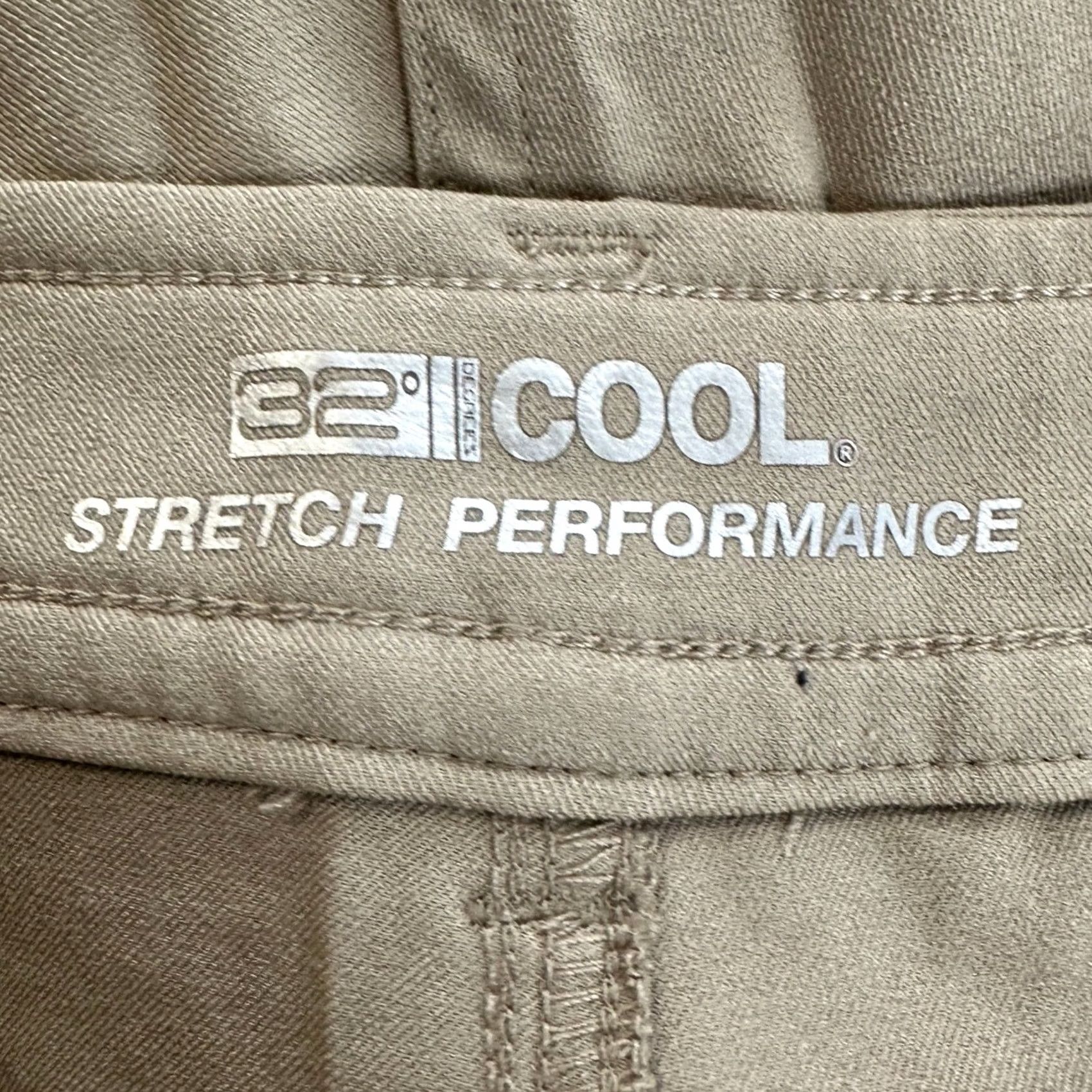 Vintage 32 Degrees Cool Mens Chino Pants 42 Tan Performance Tech Stretch Flat Front NEW Size US 42 / EU 58 - 5 Thumbnail