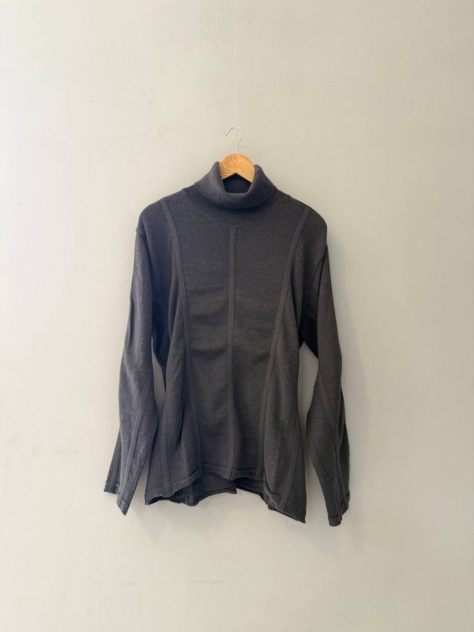Issey Miyake Vintage Issey Miyake Vintage 90’s Wool Asymmetric Sweater Size L / US 10 / IT 46 - 1 Thumbnail