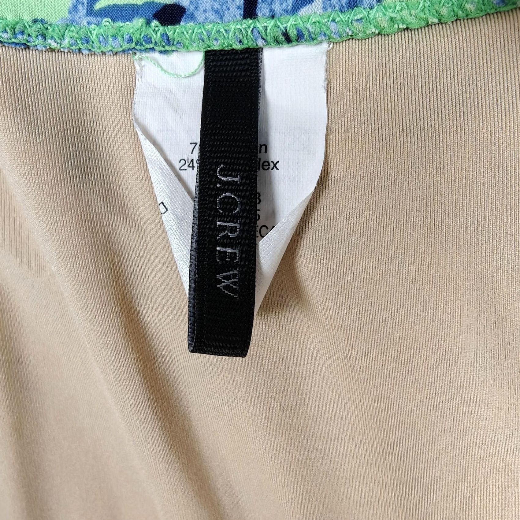 J.Crew J.Crew Womens 14 Green Floral One Piece Padded Spaghetti Straps A8781 Size ONE SIZE - 3 Thumbnail