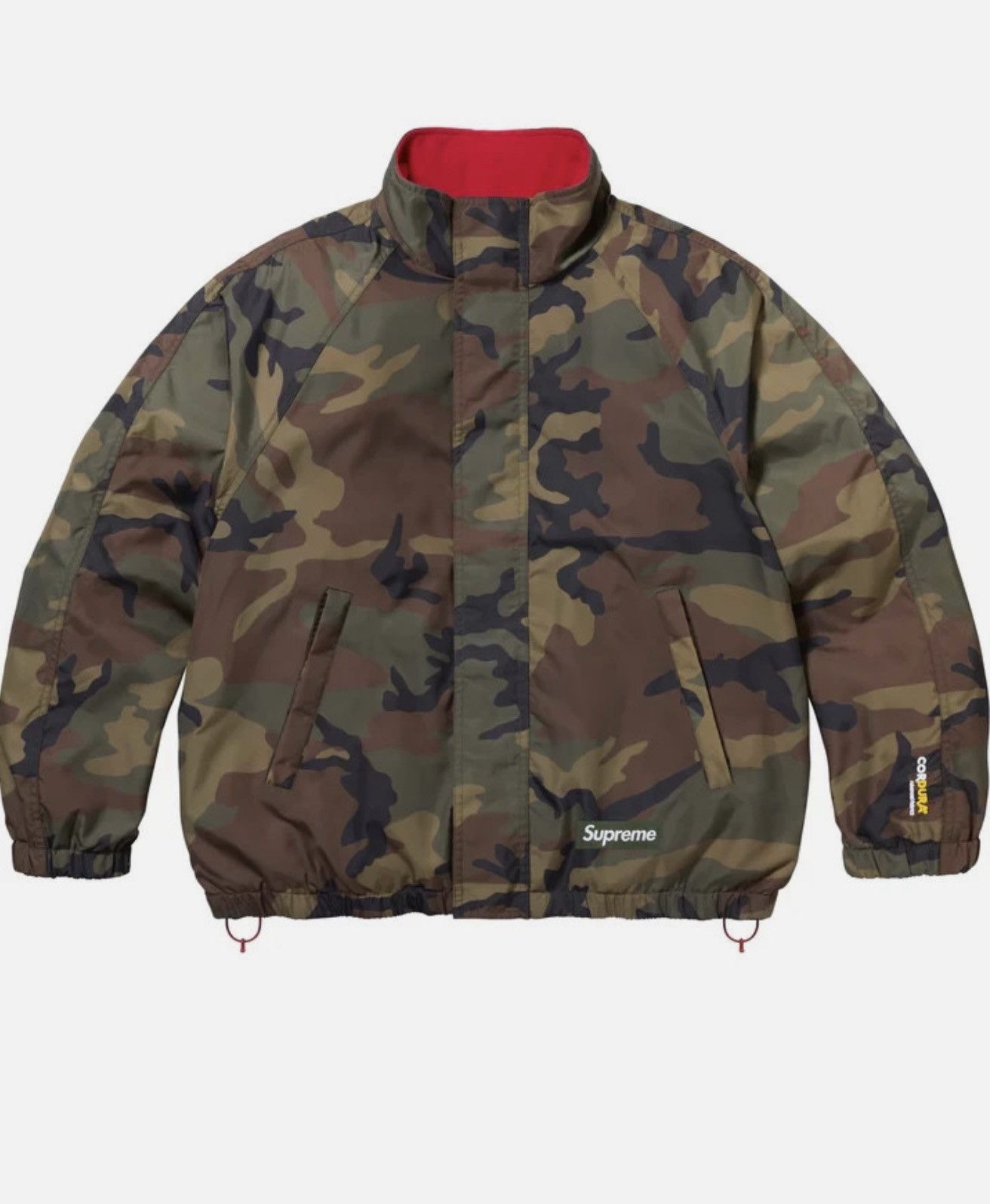 Supreme Supreme Polartec Reversible Track Jacket Woodland Camo