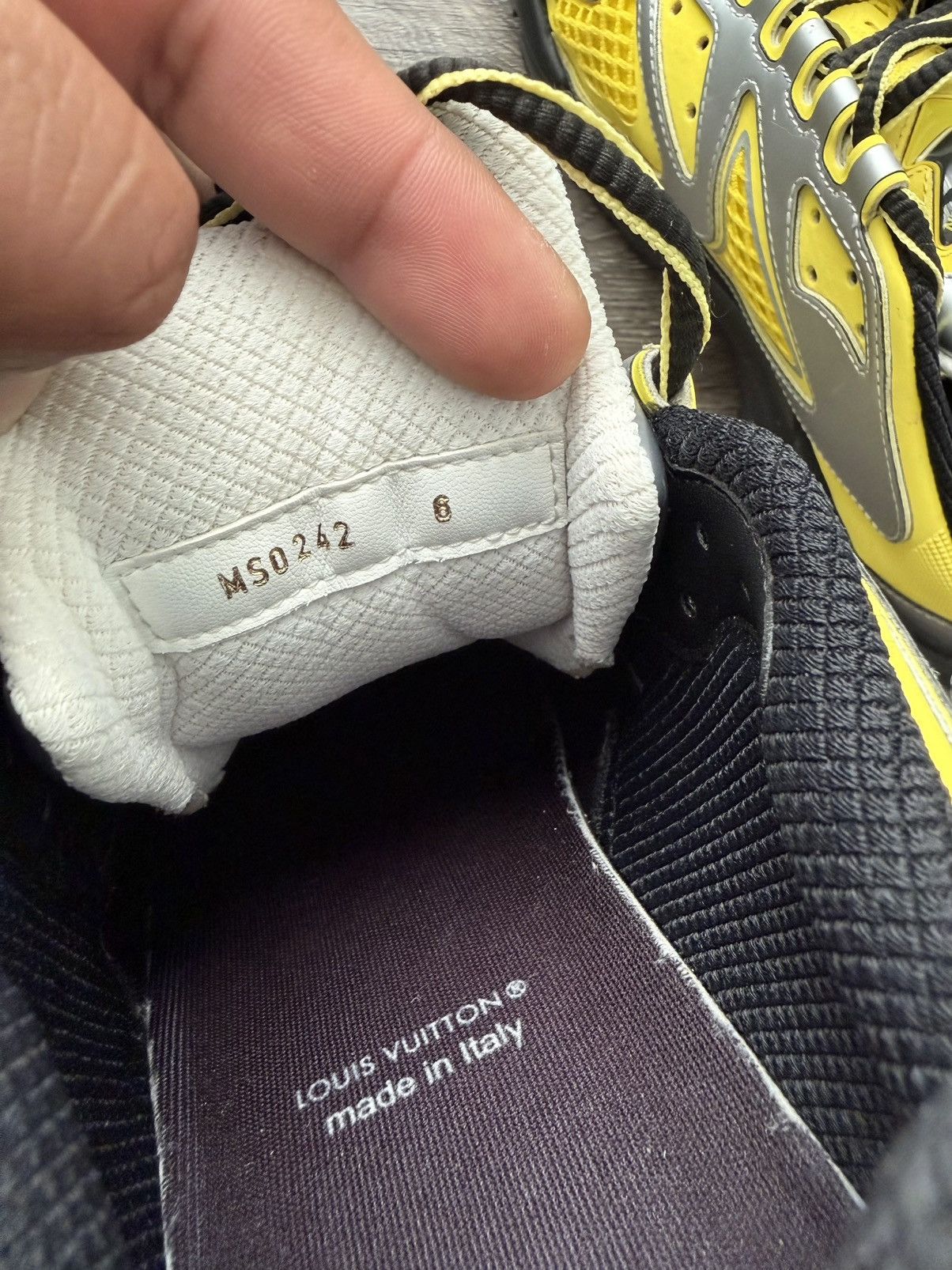 Louis Vuitton Louis Vuitton SS22 Tactic Runner Yellow Silver Sneakers Size US 8 / EU 41 - 8 Thumbnail