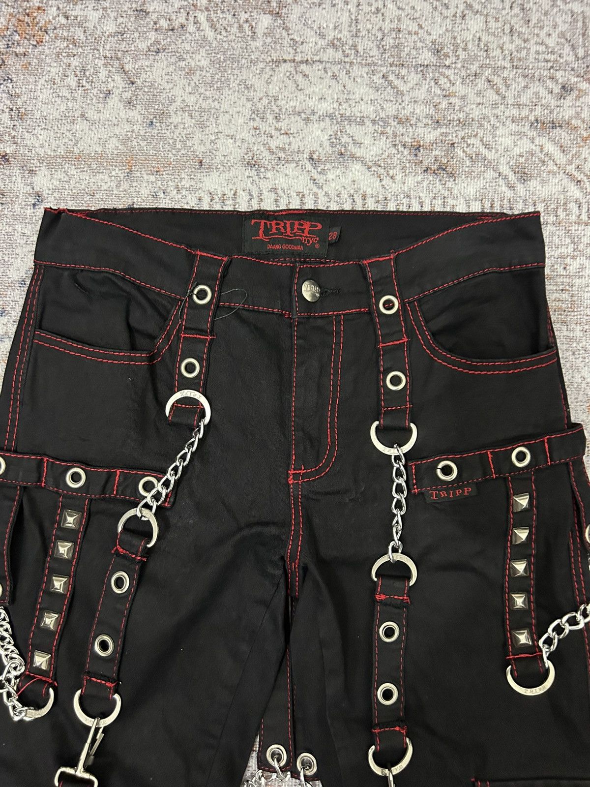 Tripp NYC Bondage Studded Pants