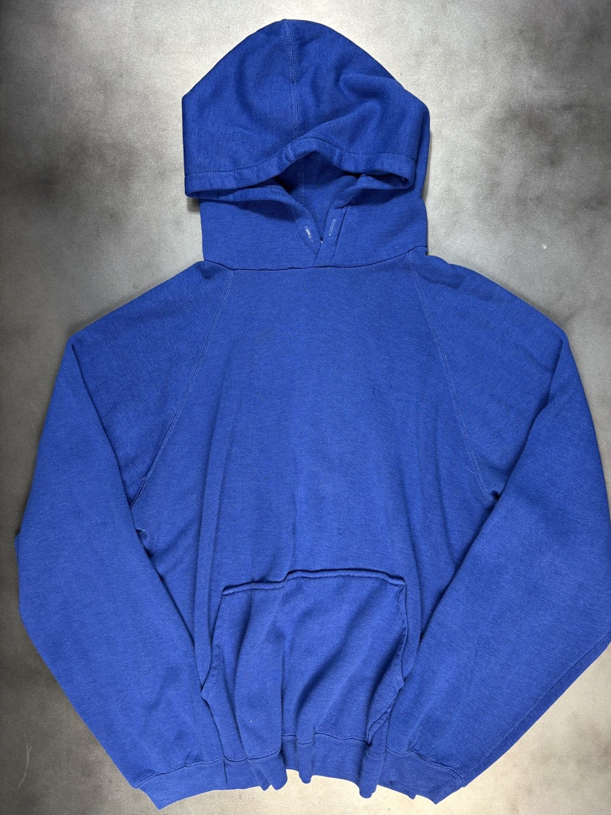 Champion × Other × Vintage 1980s Raglan Hoodie Vintage Pullover Sweatshirt 50/50 Blue Size US M / EU 48-50 / 2 - 11 Thumbnail