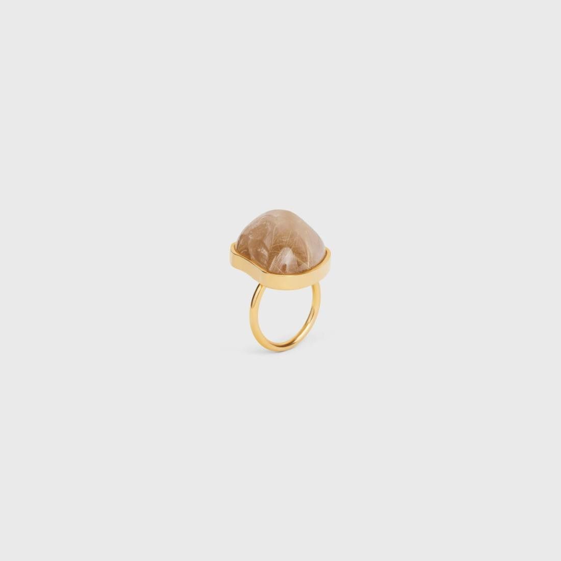 Celine o1bcso1str1024 Size: OS / Folk Quartz Rutile Ring in Gold Size ONE SIZE - 2 Thumbnail