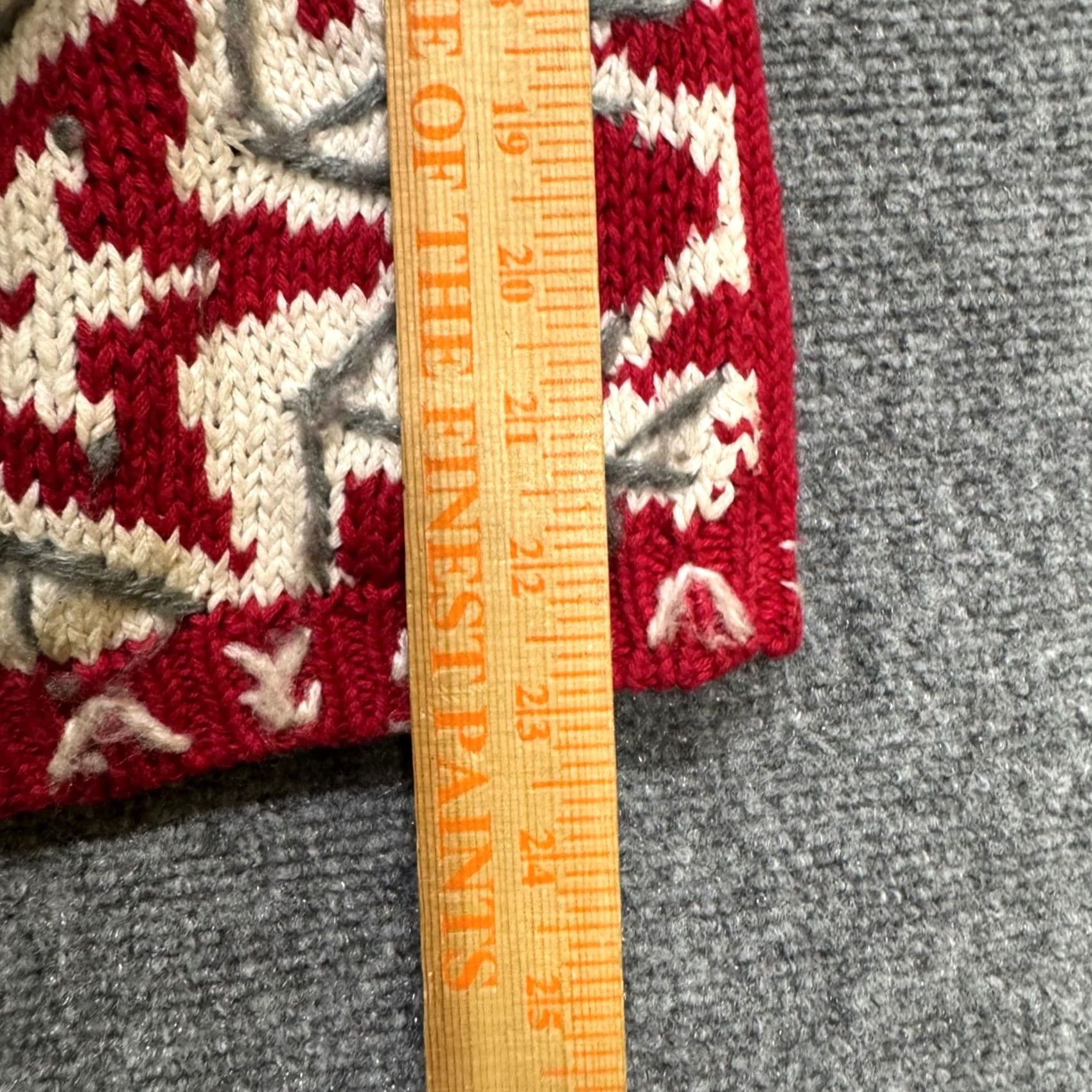 Vintage VINTAGE Heirloom Collectibles Red Snowflake Zip Up Sweater Cardigan Pom Pom Womens Large Size L / US 10 / IT 46 - 5 Thumbnail