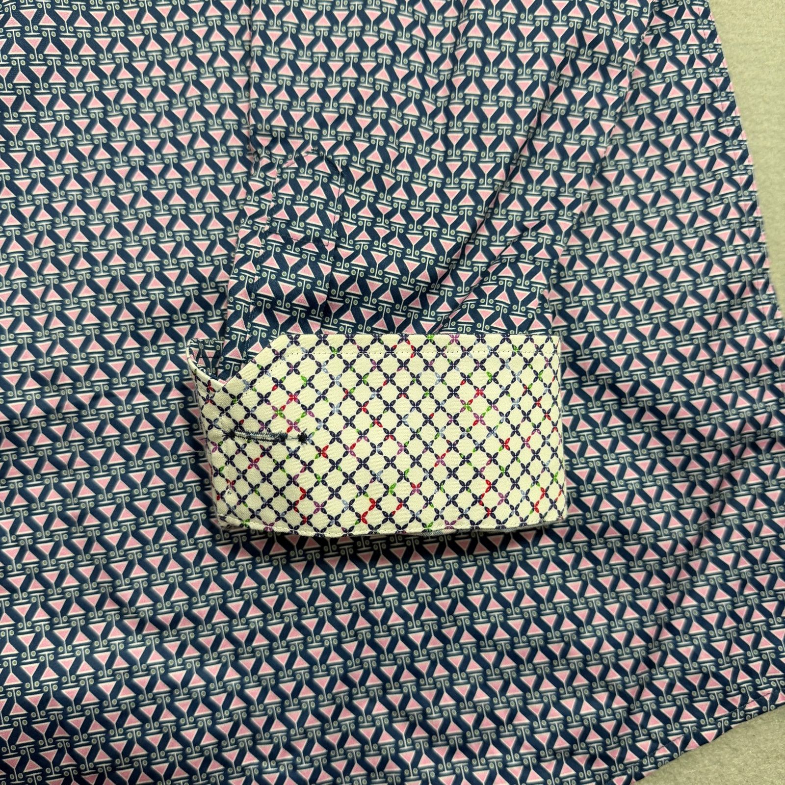 Johnston & Murphy Johnston & Murphy Martini Print Button Up Shirt Mens 3XL NEW Size US XXL / EU 58 / 5 - 3 Thumbnail