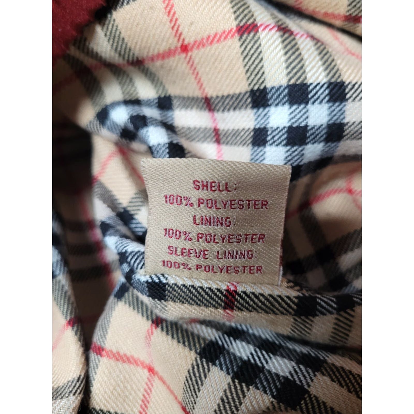 Vintage VINTAGE Technology That Yields Jacket Coat Mens L Red Plaid Lining Zip Full Breathable Waist Length Winter Spring Fall Polyester Size US L / EU 52-54 / 3 - 5 Thumbnail