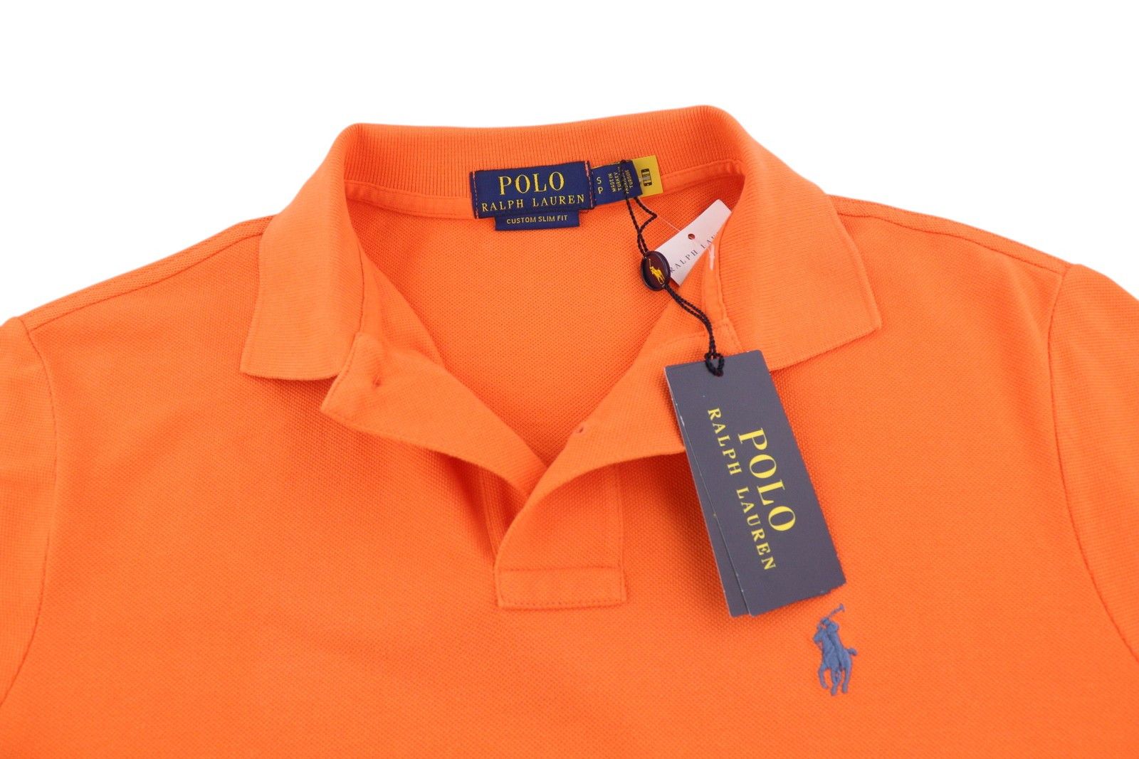 Polo Ralph Lauren CUSTOM SLIM FIT S Orange Short Sleeve Polo Neck 84519 Size US S / EU 44-46 / 1 - 4 Thumbnail