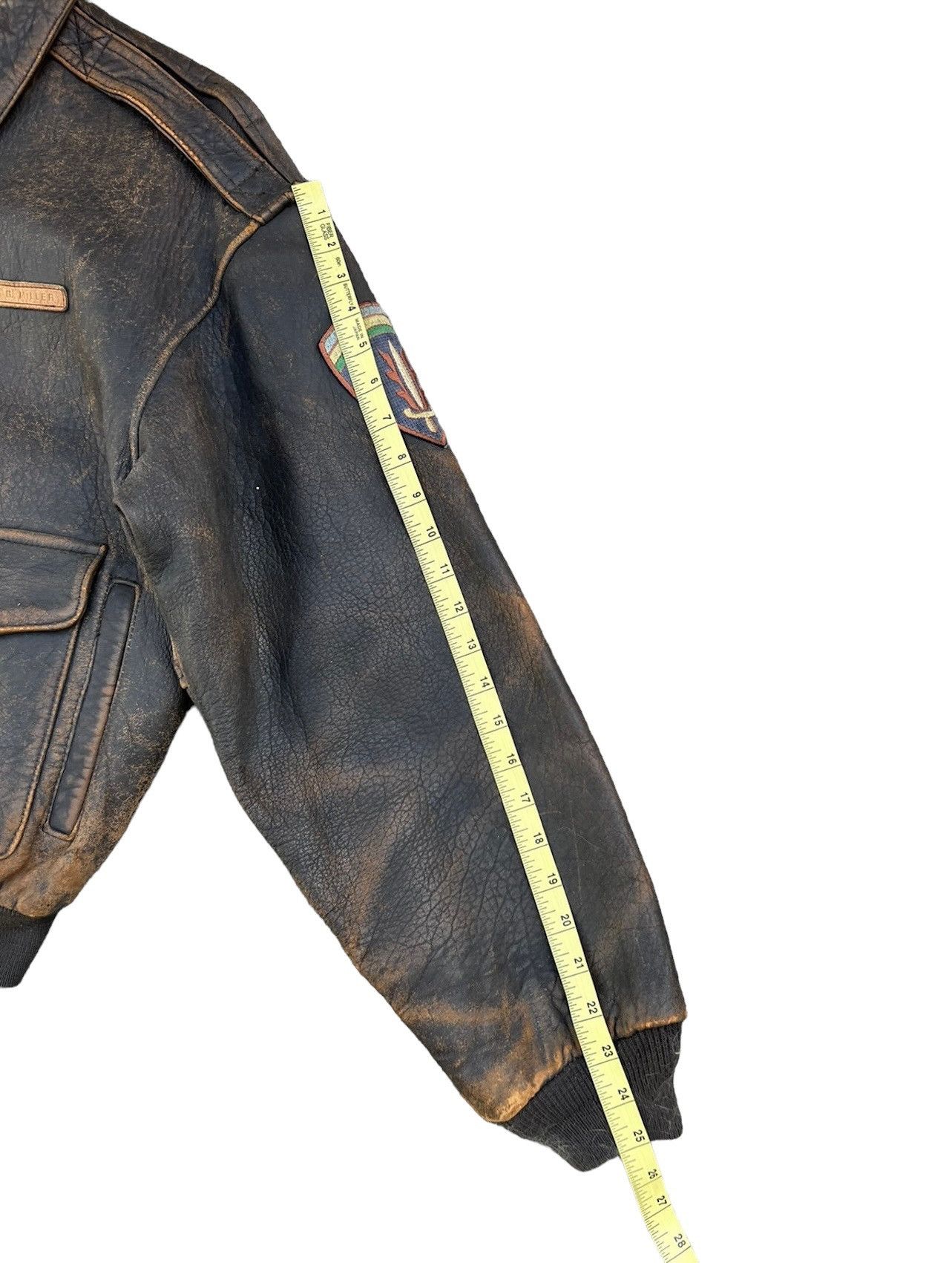 Avirex Trashed Vintage 1991 Avirex Glenn Miller A2 Leather Jacket Size US M / EU 48-50 / 2 - 4 Thumbnail