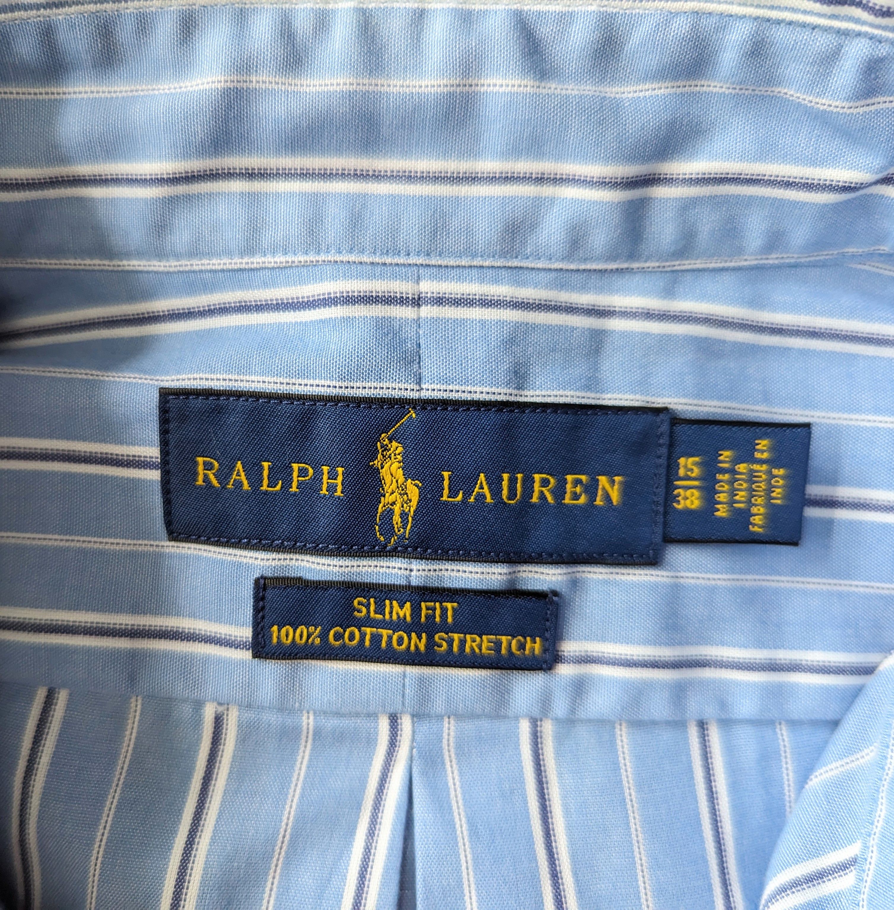 Polo Ralph Lauren × RRL Ralph Lauren × Ralph Lauren BNWT Striped Poplin Button Down Collar Shirt Size US M / EU 48-50 / 2 - 5 Thumbnail