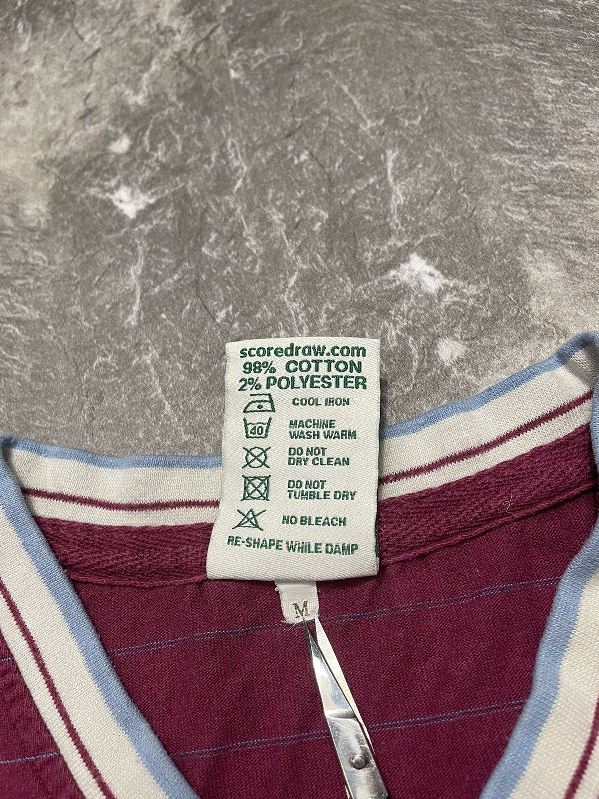 Vintage West Ham United 1986 Home Shirt Score Draw Retro New Remake Size US M / EU 48-50 / 2 - 5 Thumbnail