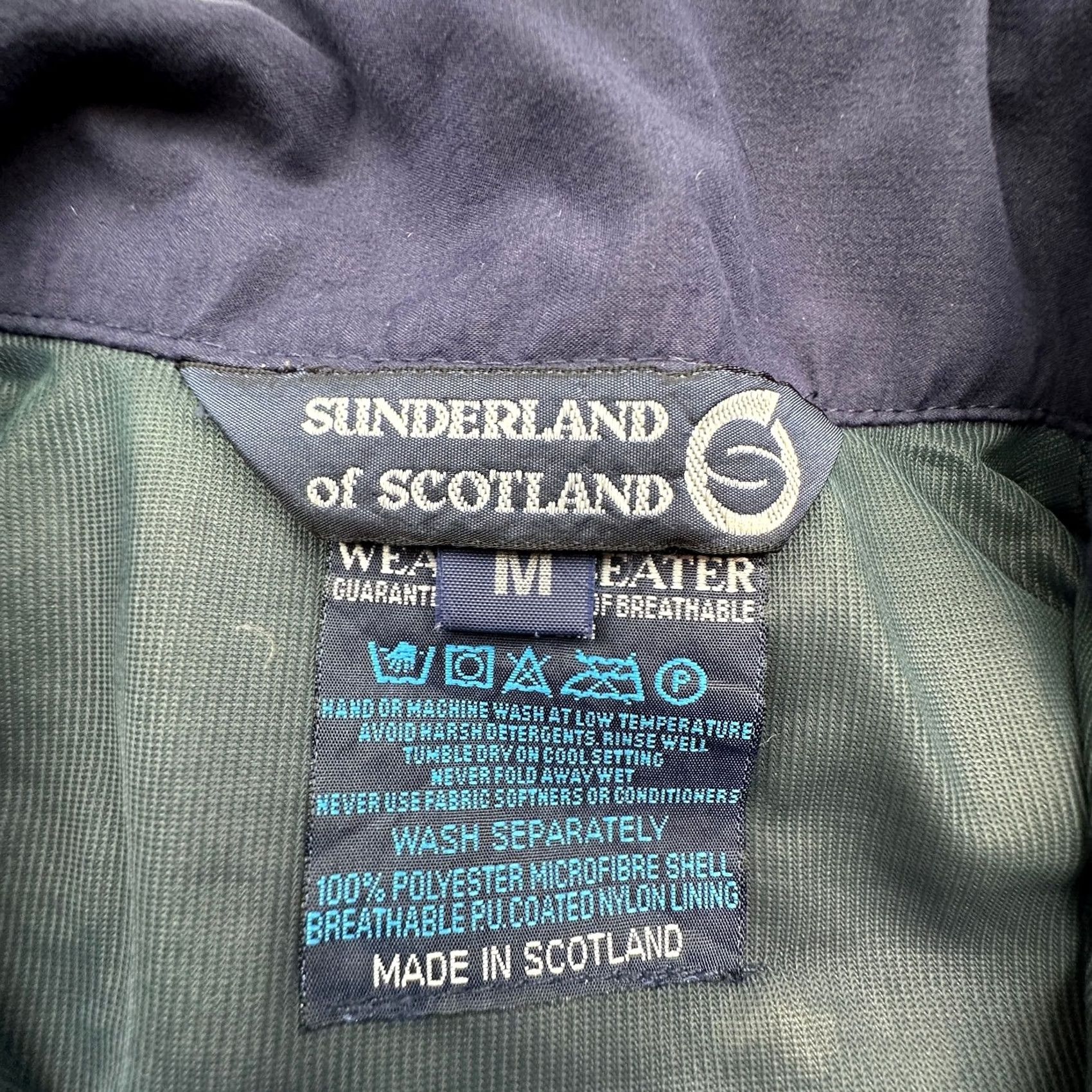 Vintage VINTAGE Sunderland of Scotland Plaid Windbreaker Pullover Jacket Mens Medium Blue Size US M / EU 48-50 / 2 - 3 Thumbnail