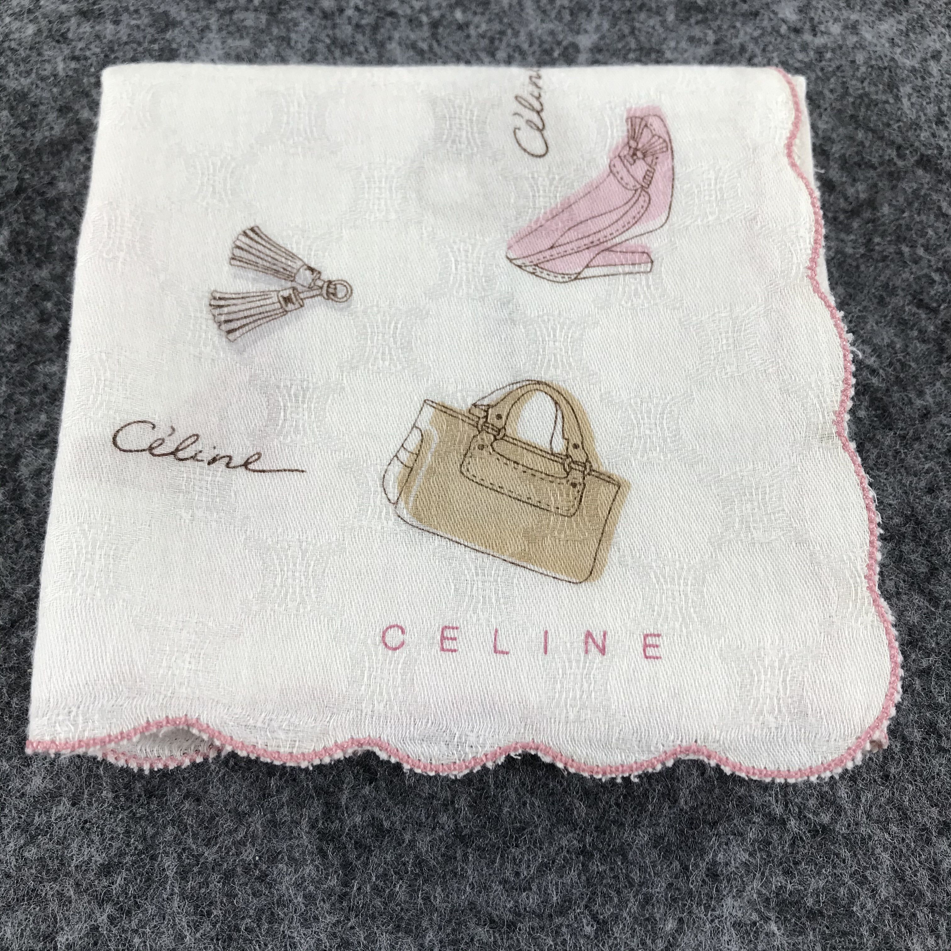 Celine Celine Luxury Handkerchief Neckerchief Bandana H217 Size ONE SIZE - 8 Thumbnail