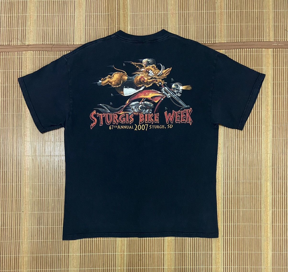 Vintage STURGIS BIKE WEEK 2007 TEE Size US L / EU 52-54 / 3 - 2 Thumbnail