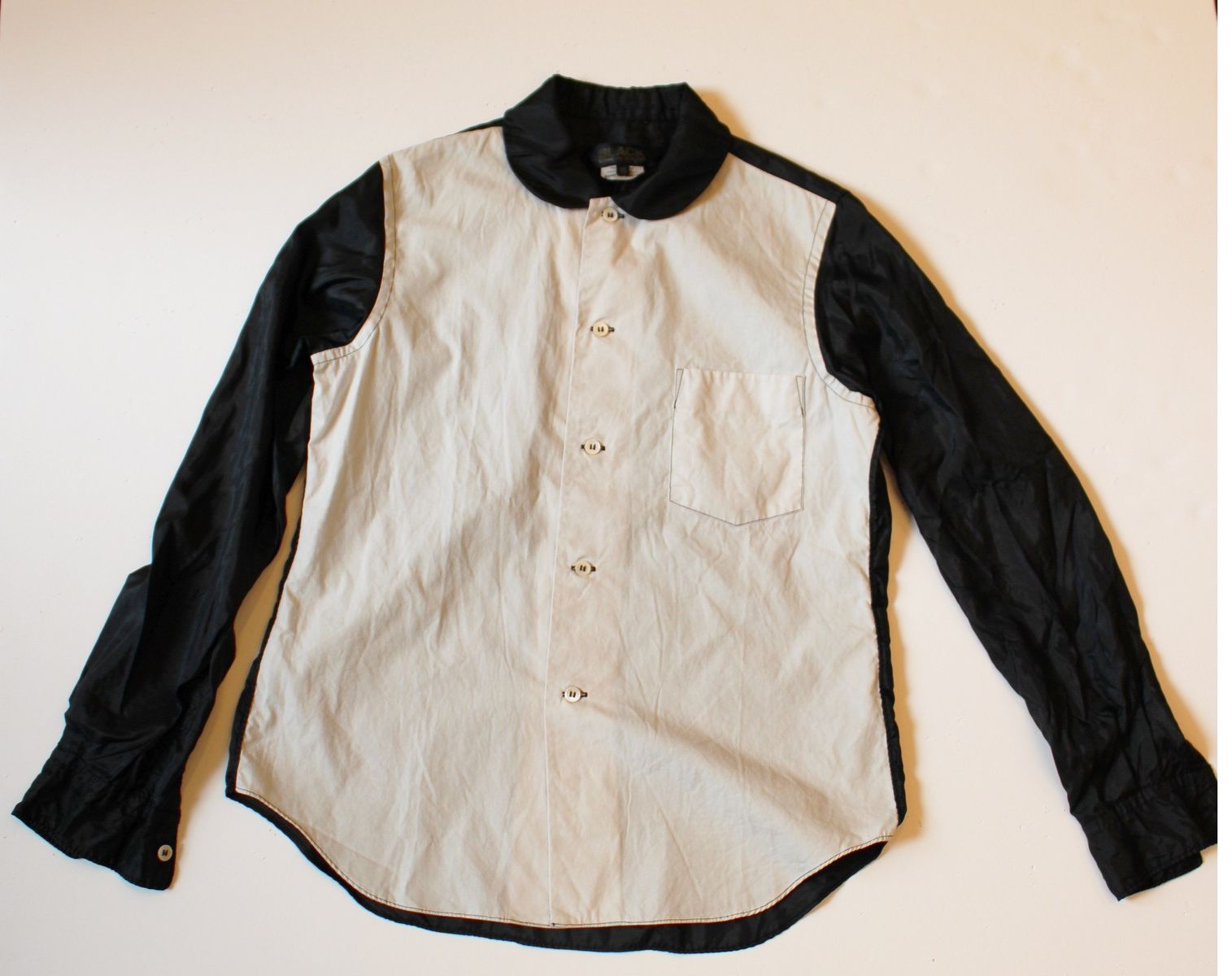 Comme des Garcons CDG BLACK two tone shirt Size XS / US 0-2 / IT 36-38 - 1 Thumbnail
