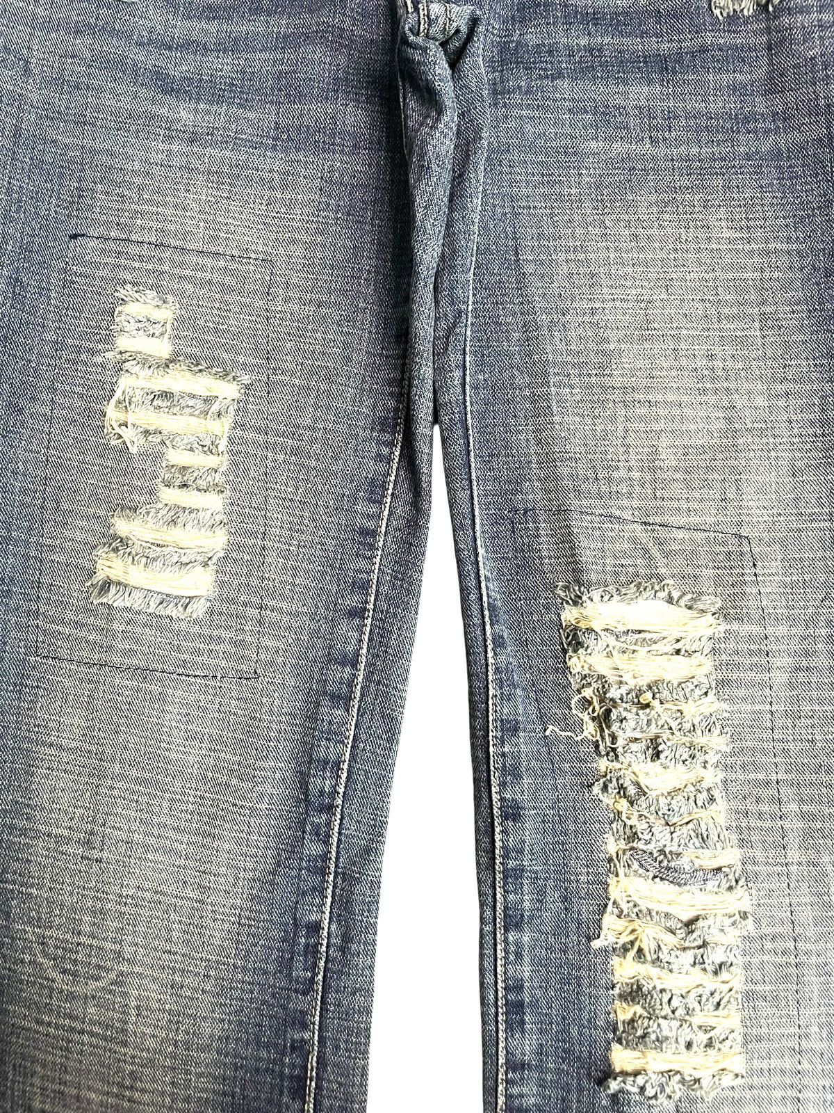 Hysteric Glamour Vintage Japanese Brand Rusty Distress Low Rise Flare Jeans Size 28" / US 6 / IT 42 - 3 Thumbnail