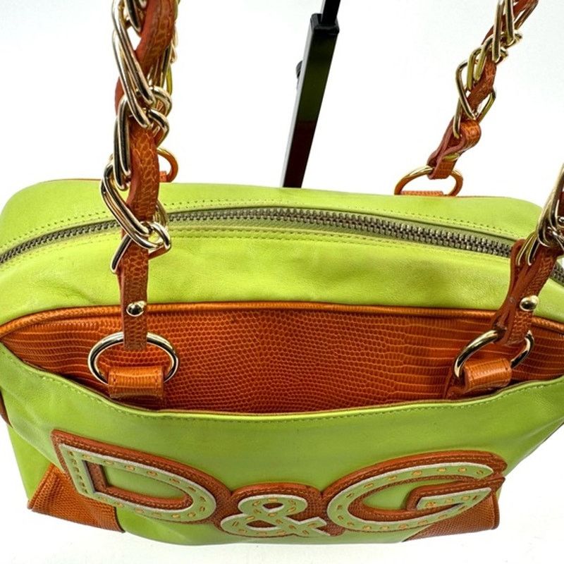 Dolce & Gabbana Dolce & Gabbana Runway Green leather Brown exotic leather Size ONE SIZE - 6 Thumbnail