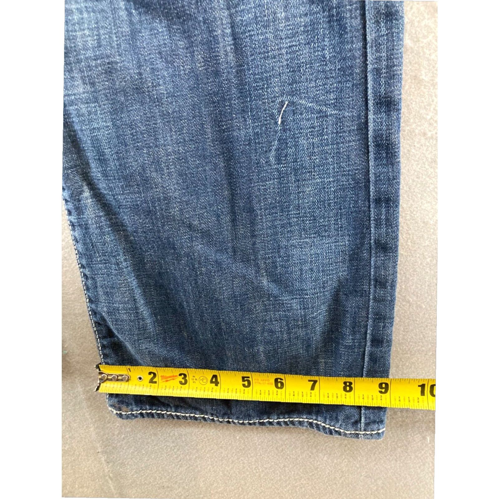 Vintage Mens Rock Republic Rebellion Jeans 33x32 Button Pocket Thick Stitch Size US 33 - 3 Thumbnail