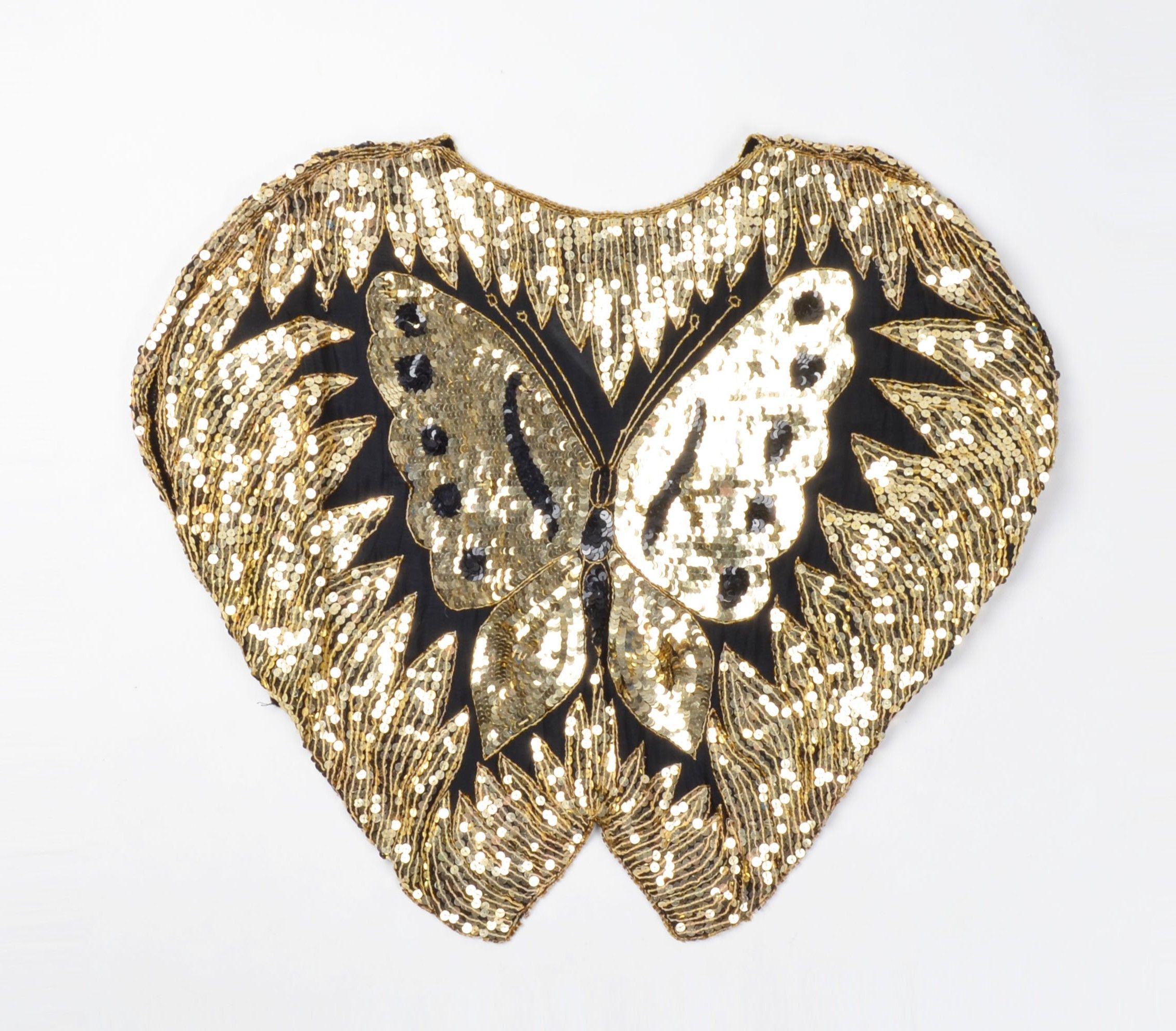 Other Vintage Y2K Fairy Butterfly Sequin Beaded Silk Blouse Top Size ONE SIZE - 9 Thumbnail