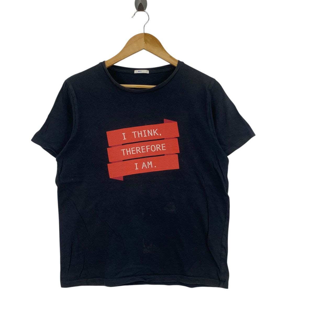 GU GU x RENE DESCARTES I Think Therefore I Am Tee Shirt Top Size M / US 6-8 / IT 42-44 - 4 Thumbnail