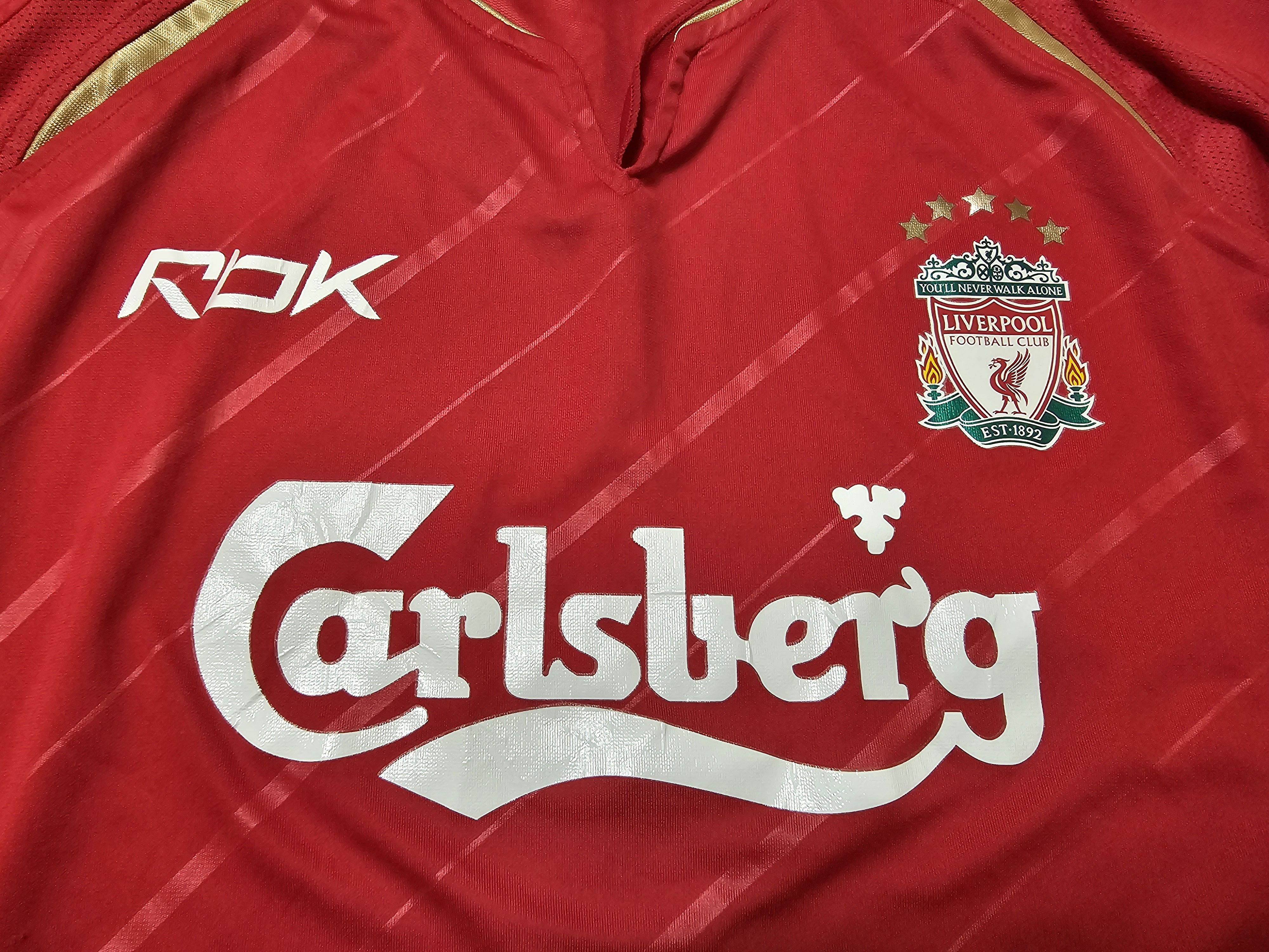 Reebok LIVERPOOL 2004 2005 CUP SHIRT FOOTBALL SHIRT SOCCER JERSEY Size US S / EU 44-46 / 1 - 3 Thumbnail