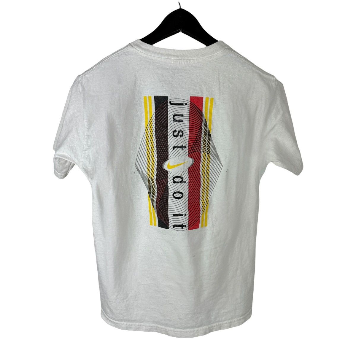Nike × Vintage Vintage 90s Nike White Tag Swoosh Double Sided Shirt Size US XS / EU 42 / 0 - 2 Thumbnail