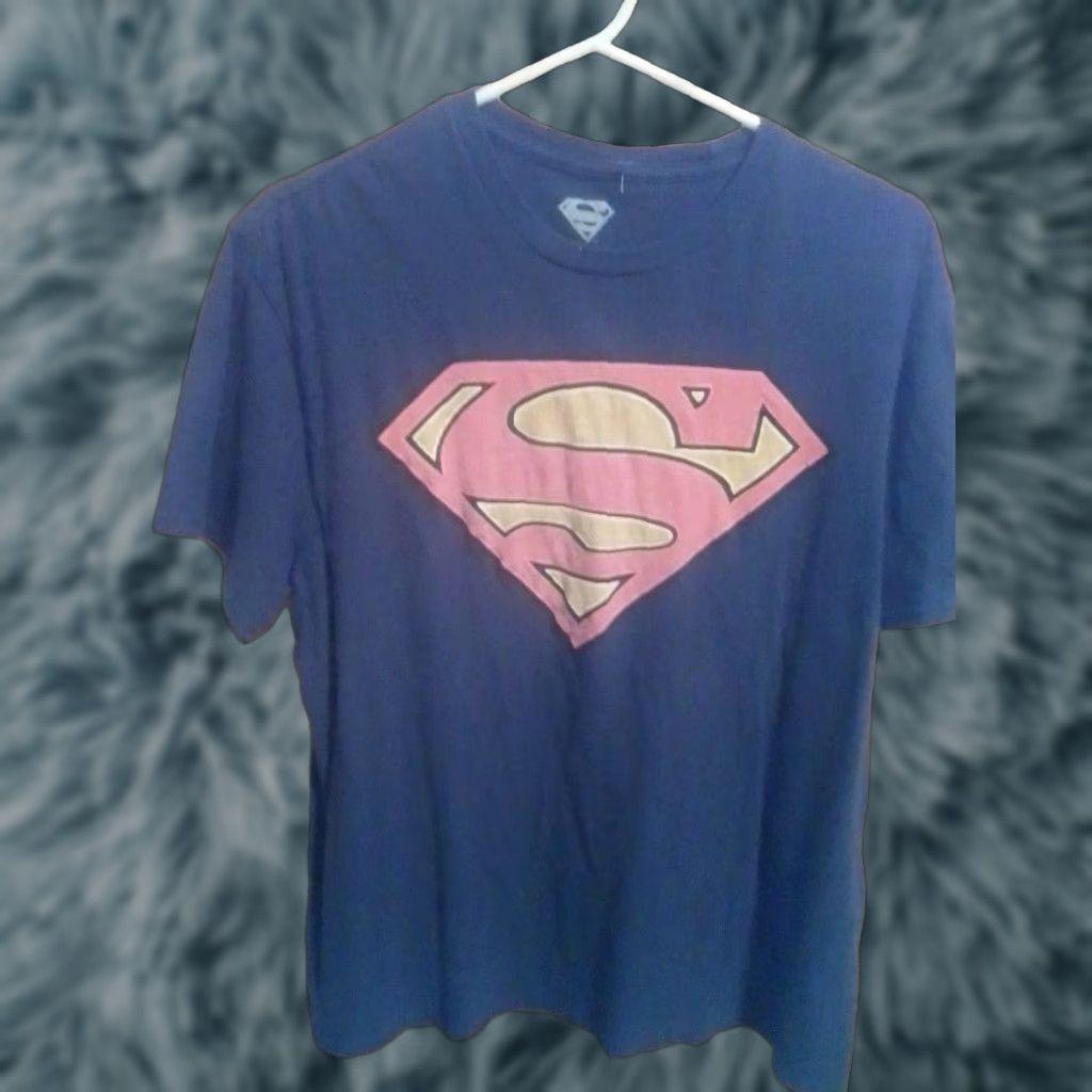 Vintage SZ Superman T-Shirt Short Sleeve Blue Big Graphic L Mens Size Regular SZ 42/44 Size US L / EU 52-54 / 3 - 1 Thumbnail
