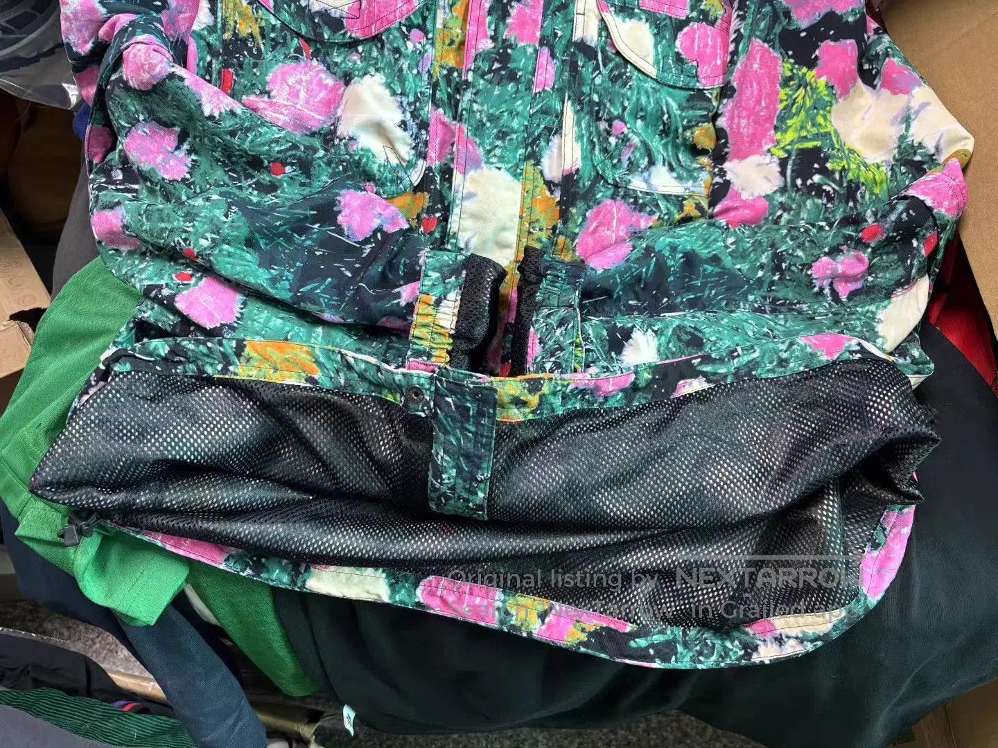 Supreme Green Floral Print Light Jacket . Size US XL / EU 56 / 4 - 6 Thumbnail