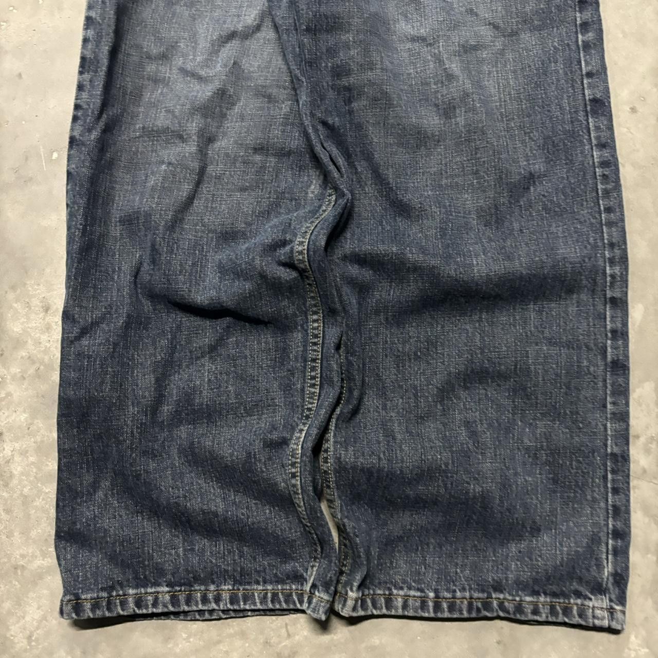 Japanese Brand × Vintage Crazy Vintage Y2K/2000s Grunge Dark Wash Skater Denim Jeans! Size US 36 / EU 52 - 6 Thumbnail