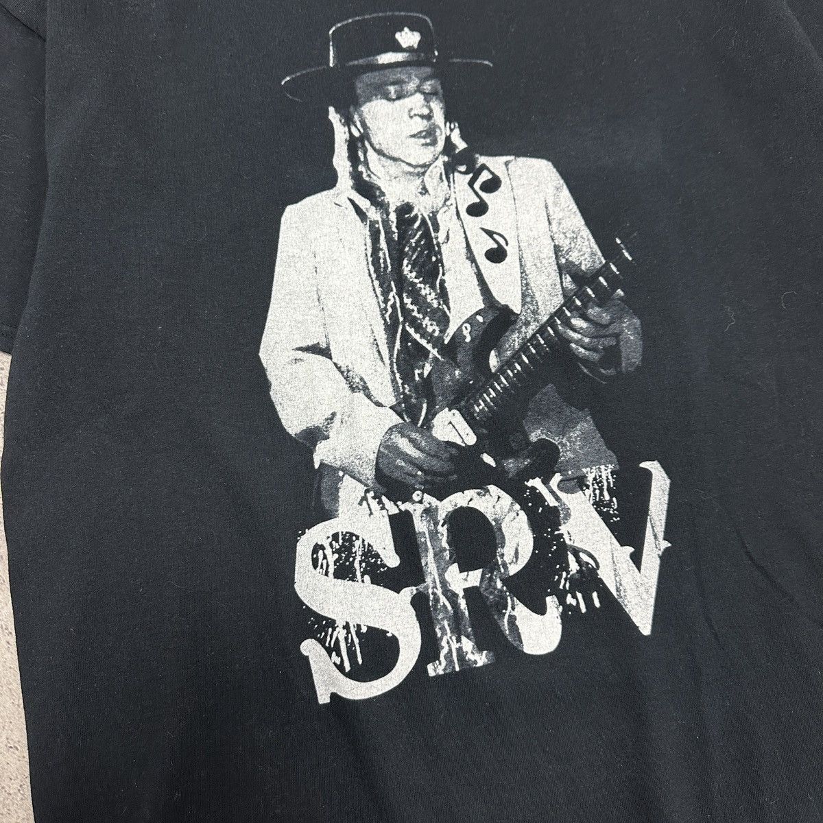 Band Tees Vintage 00s Stevie Ray Vaughan tee Guitar Blues singer y2k Size US L / EU 52-54 / 3 - 4 Thumbnail