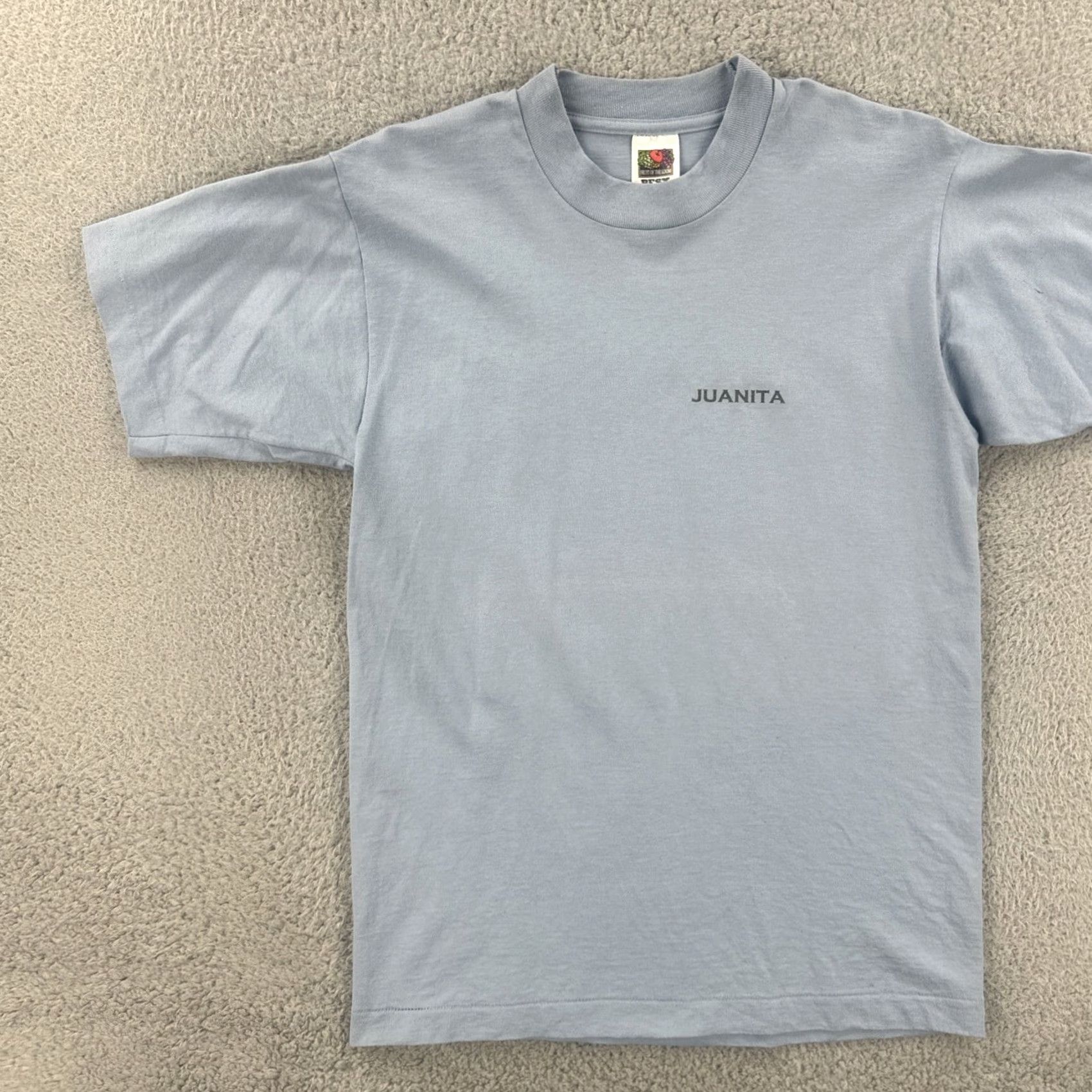 Fruit Of The Loom VINTAGE Fruit of the Loom Best M 90s Blue T Shirt Mens California USA 90s Crew Neck Short Sleeve Size US M / EU 48-50 / 2 - 4 Thumbnail