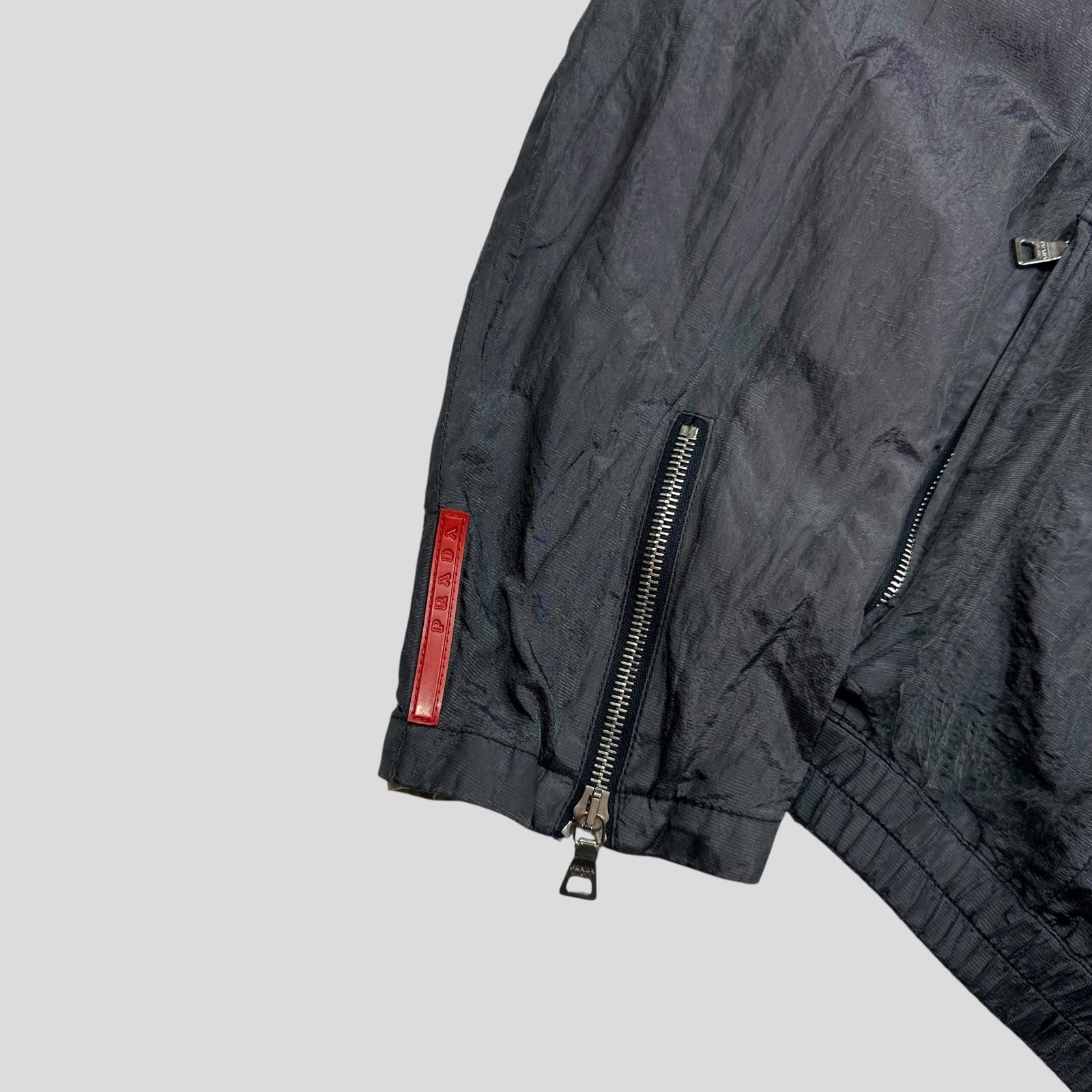 Prada Prada Sport 00’s Metal Nylon + Leather Moto Biker Jacket - M Size US M / EU 48-50 / 2 - 2 Thumbnail