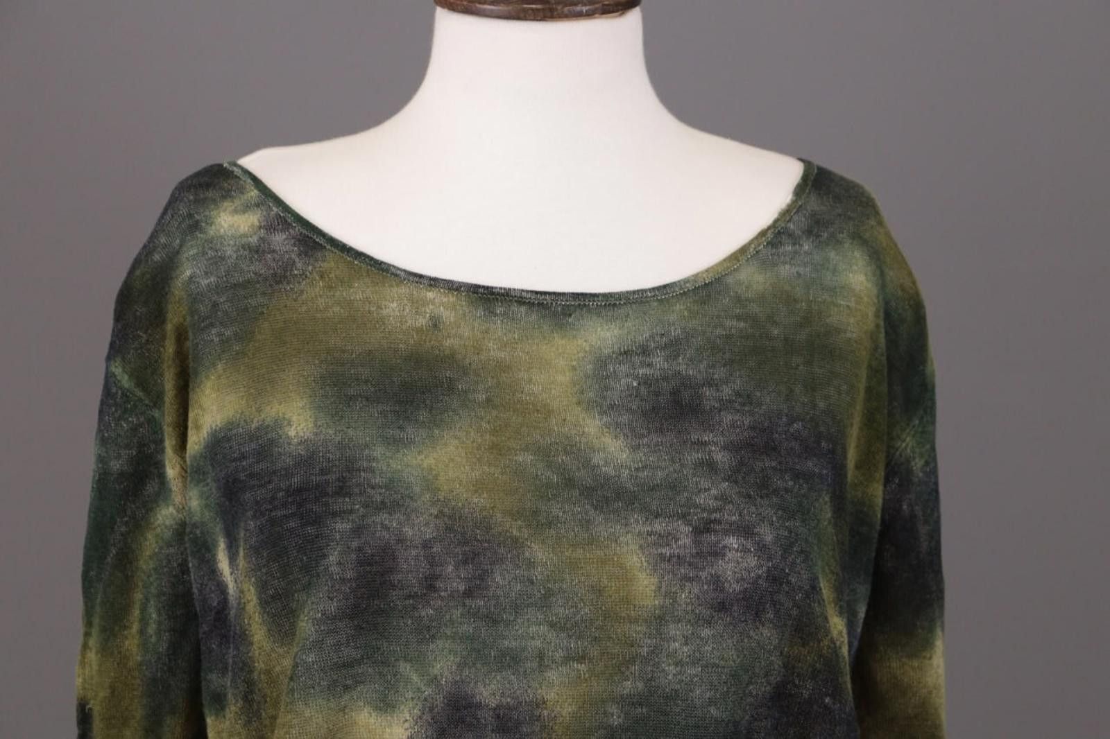 Designer BA&SH Multicolor Printed Linen Knit Top Blouse Size 1 Size M / US 6-8 / IT 42-44 - 2 Thumbnail