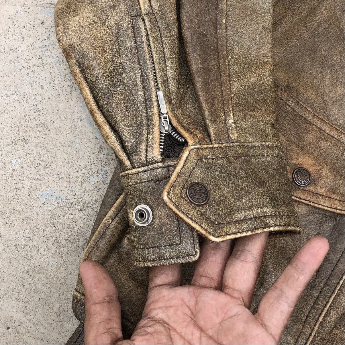 Vintage Vintage 80s Real Leather cowhide A2 Flight Bomber Jacket Size US L / EU 52-54 / 3 - 13 Thumbnail