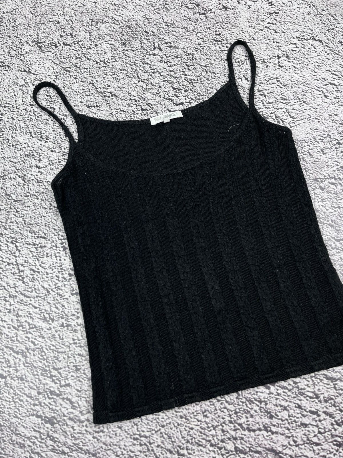 Japanese Brand Vintage Nara Maglie knit striped tank top Size S / US 4 / IT 40 - 2 Thumbnail